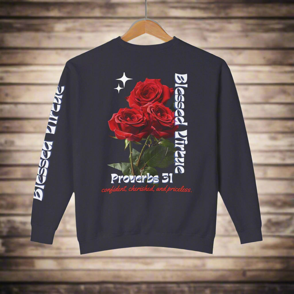 Blessed Wife Crewneck Sweatshirt The Perfect Blend of Comfort and Inspiration - Havenly Essentials - Sweatshirt - Printify - 53541806777904456848 - Blessed Wife Crewneck Sweatshirt The Perfect Blend of Comfort and Inspiration