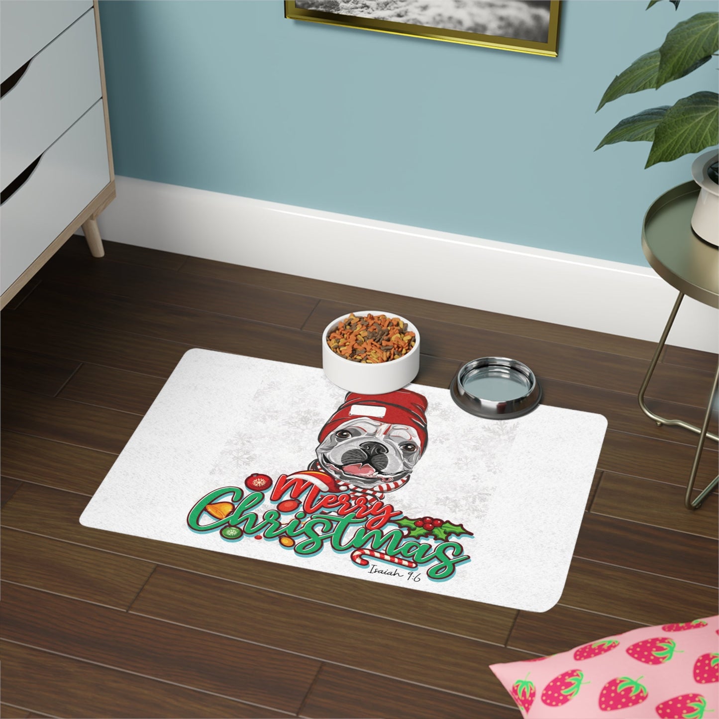 Christmas Blessings Pet Mat | Isaiah 9:6 Scripture Decor for Pets - Havenly Essentials - Pets - Printify - 27111543217581473622 - Christmas Blessings Pet Mat | Isaiah 9:6 Scripture Decor for Pets