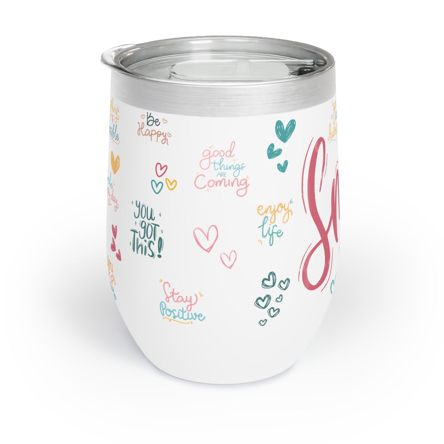Daily Affirmation Chill Wine Tumbler - Havenly Essentials - Mug - Printify - 32038270263631621501 - Daily Affirmation Chill Wine Tumbler