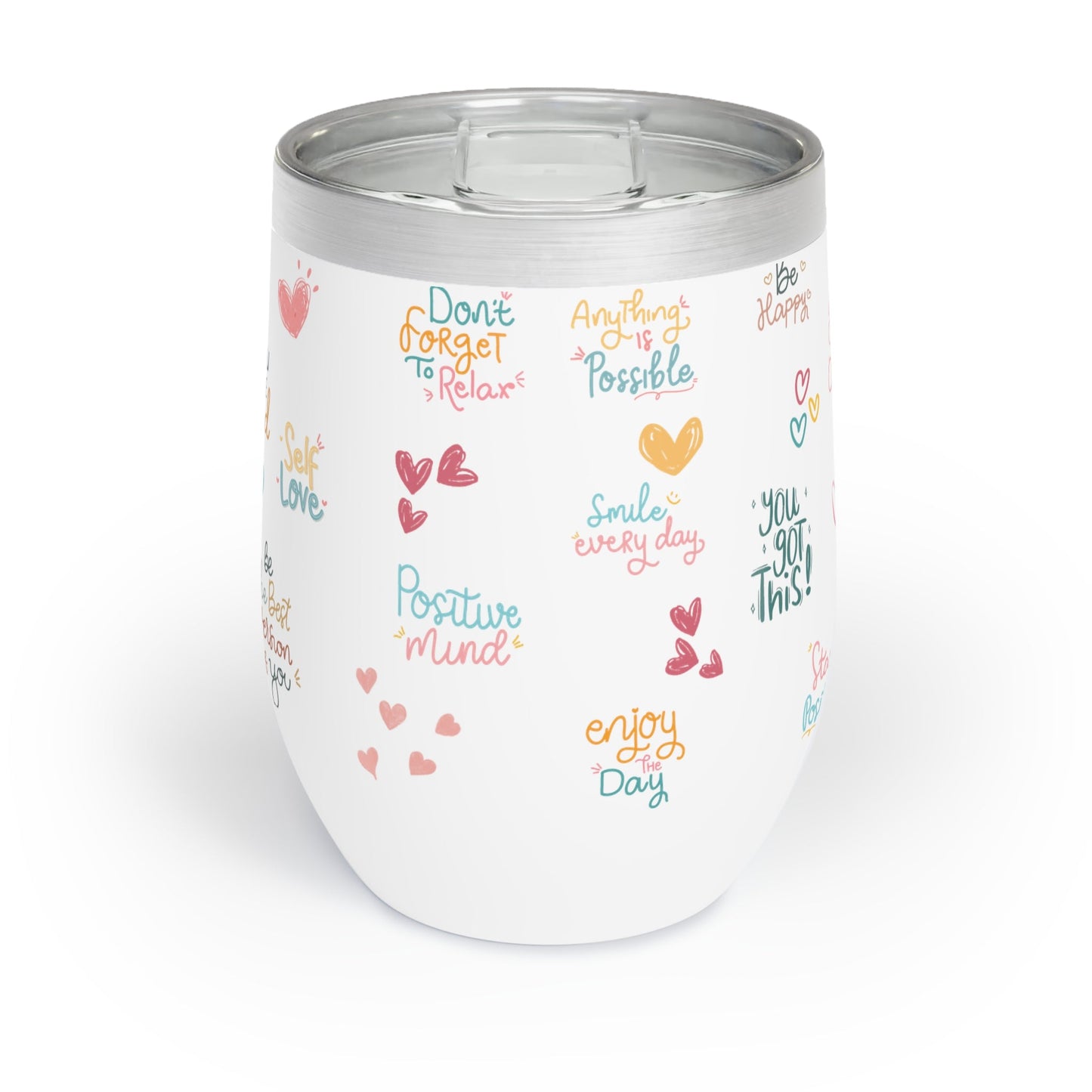 Daily Affirmation Chill Wine Tumbler - Havenly Essentials - Mug - Printify - 32038270263631621501 - Daily Affirmation Chill Wine Tumbler