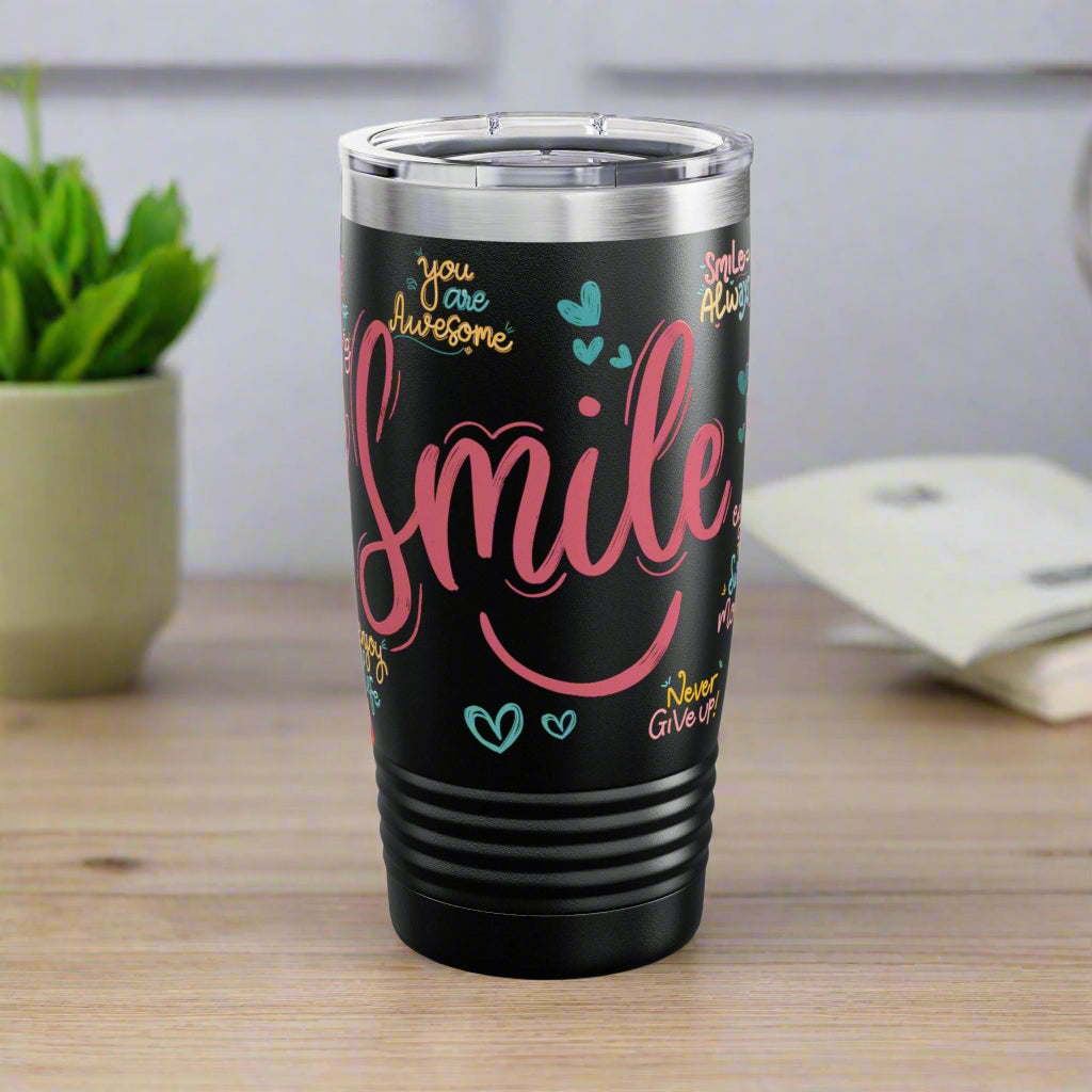 Daily Affirmation Ringneck Tumbler - Havenly Essentials - Mug - Printify - 13360782218258333467 - Daily Affirmation Ringneck Tumbler