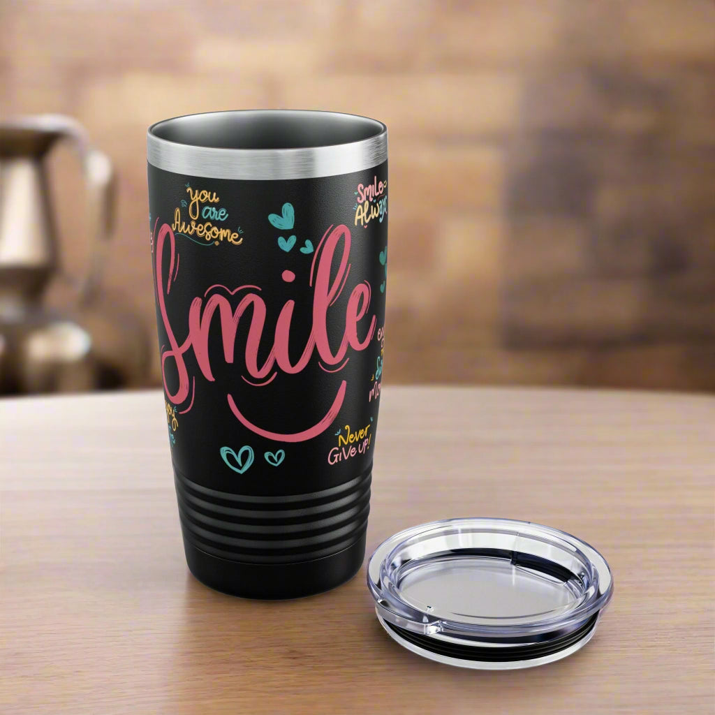 Daily Affirmation Ringneck Tumbler - Havenly Essentials - Mug - Printify - 23213103898277828553 - Daily Affirmation Ringneck Tumbler