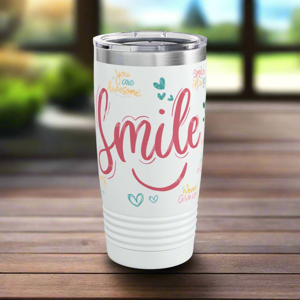 Daily Affirmation Ringneck Tumbler - Havenly Essentials - Mug - Printify - 23213103898277828553 - Daily Affirmation Ringneck Tumbler