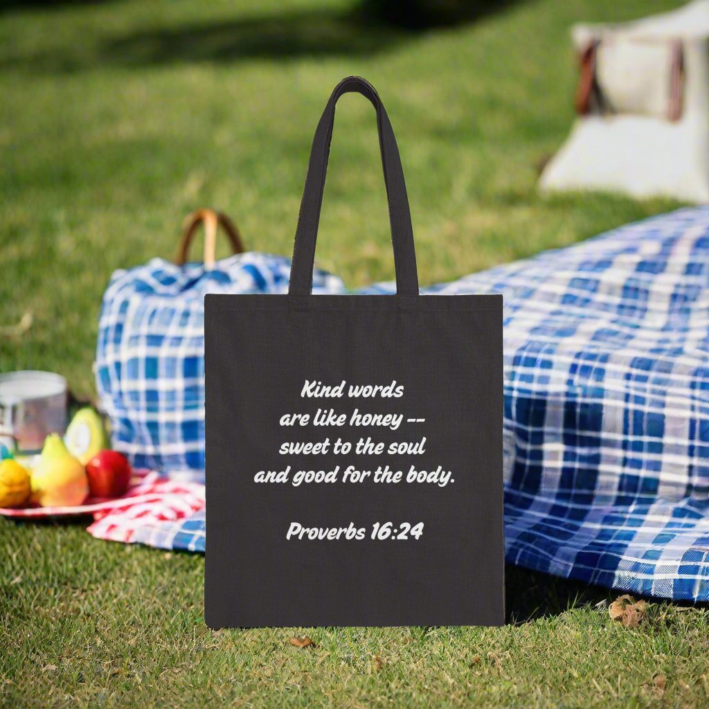 Daily Affirmations Cotton Canvas Tote Bag - Havenly Essentials - Bags - Printify - 29080831087001737650 - Daily Affirmations Cotton Canvas Tote Bag