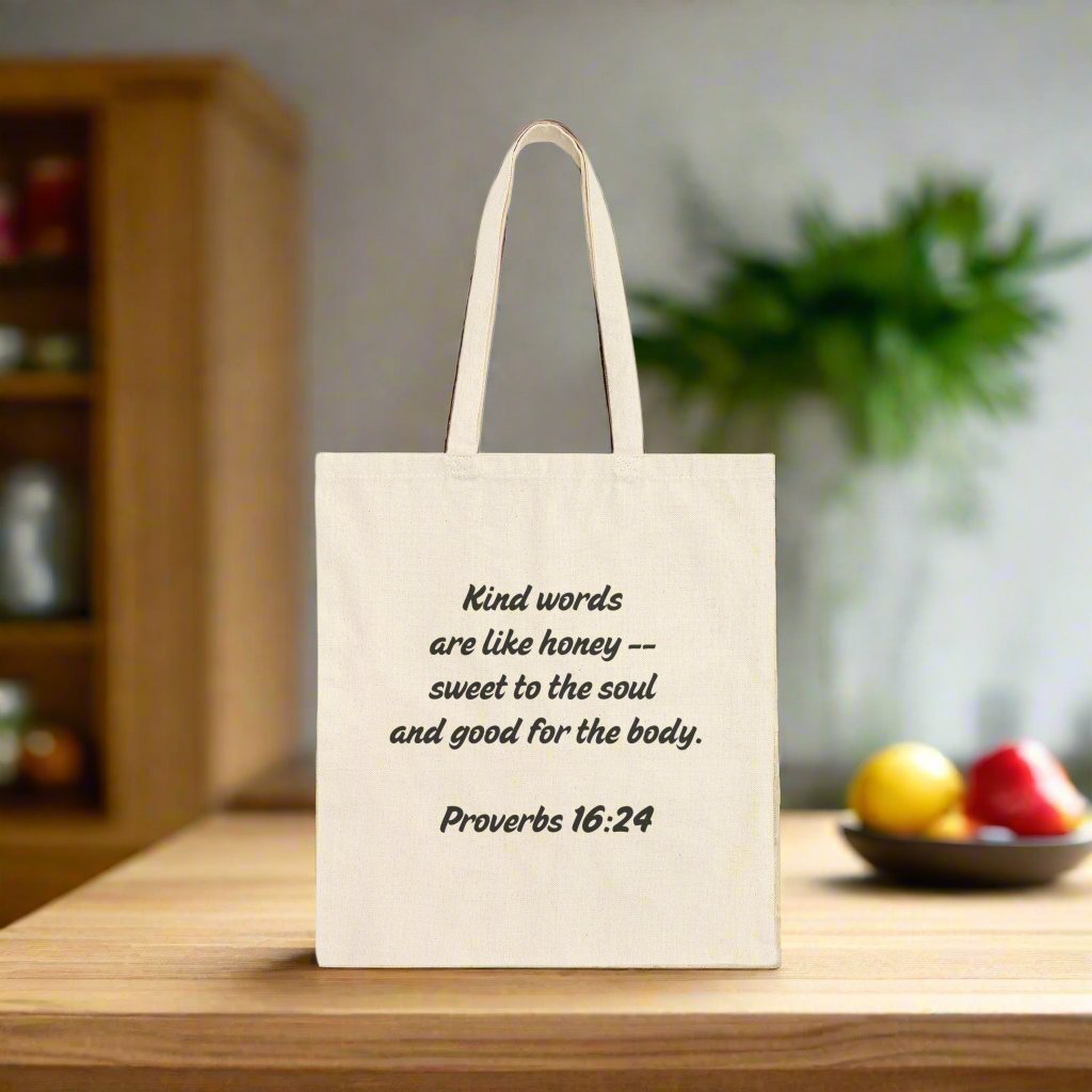 Daily Affirmations Cotton Canvas Tote Bag - Havenly Essentials - Bags - Printify - 29080831087001737650 - Daily Affirmations Cotton Canvas Tote Bag