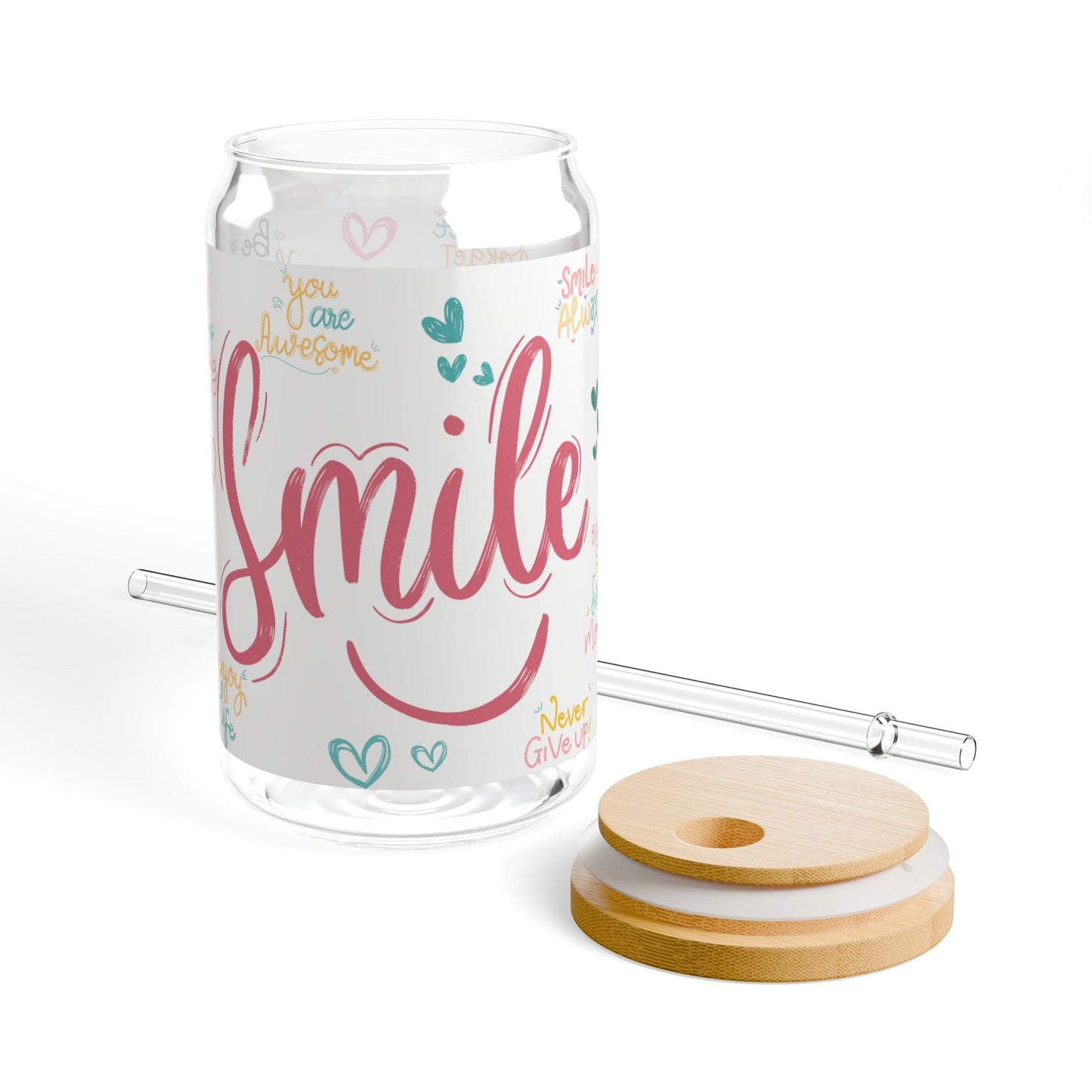 Daily Affirmations Glass Jar, 16oz - Havenly Essentials - Mug - Printify - 13665021874282025777 - Daily Affirmations Glass Jar, 16oz