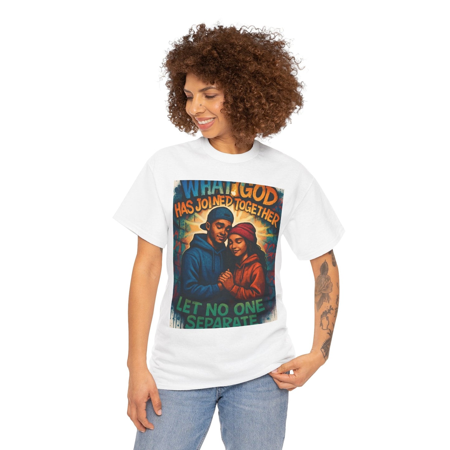 Faith - Inspired Graphic Tee, Unisex Spiritual T-Shirt for Couples, Wedding Gift, Christian Apparel, Inspirational Wear, Love Celebration - Havenly Essentials - T-Shirt - Printify - 10429421016238553615 - Faith - Inspired Graphic Tee, Unisex Spiritual T-Shirt for Couples, Wedding Gift, Christian Apparel, Inspirational Wear, Love Celebration
