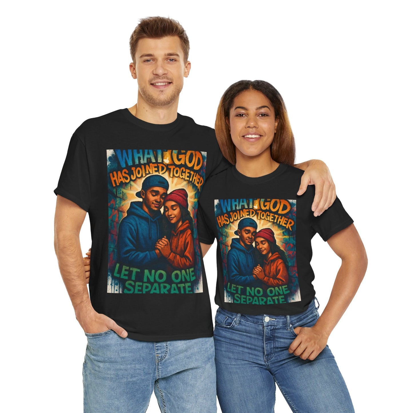 Faith - Inspired Graphic Tee, Unisex Spiritual T-Shirt for Couples, Wedding Gift, Christian Apparel, Inspirational Wear, Love Celebration - Havenly Essentials - T-Shirt - Printify - 10429421016238553615 - Faith - Inspired Graphic Tee, Unisex Spiritual T-Shirt for Couples, Wedding Gift, Christian Apparel, Inspirational Wear, Love Celebration