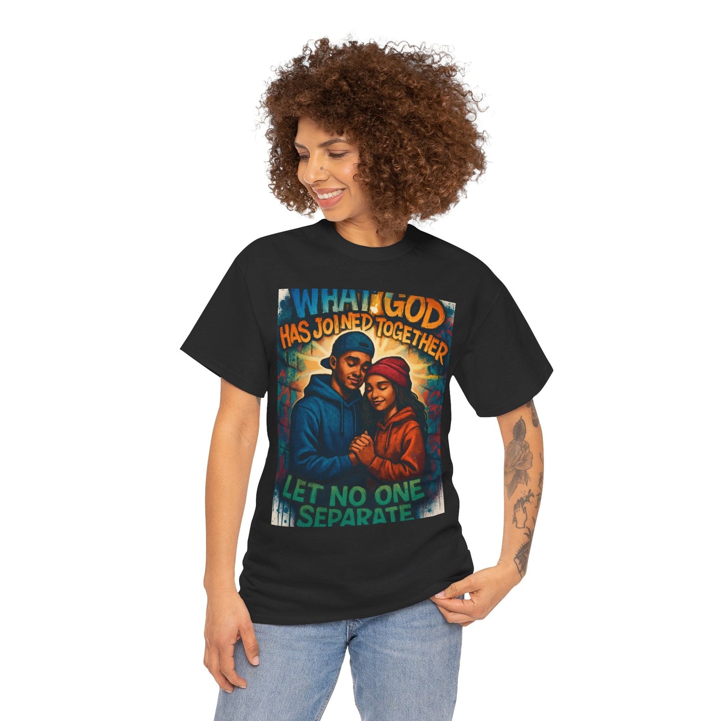 Faith - Inspired Graphic Tee, Unisex Spiritual T-Shirt for Couples, Wedding Gift, Christian Apparel, Inspirational Wear, Love Celebration - Havenly Essentials - T-Shirt - Printify - 10429421016238553615 - Faith - Inspired Graphic Tee, Unisex Spiritual T-Shirt for Couples, Wedding Gift, Christian Apparel, Inspirational Wear, Love Celebration