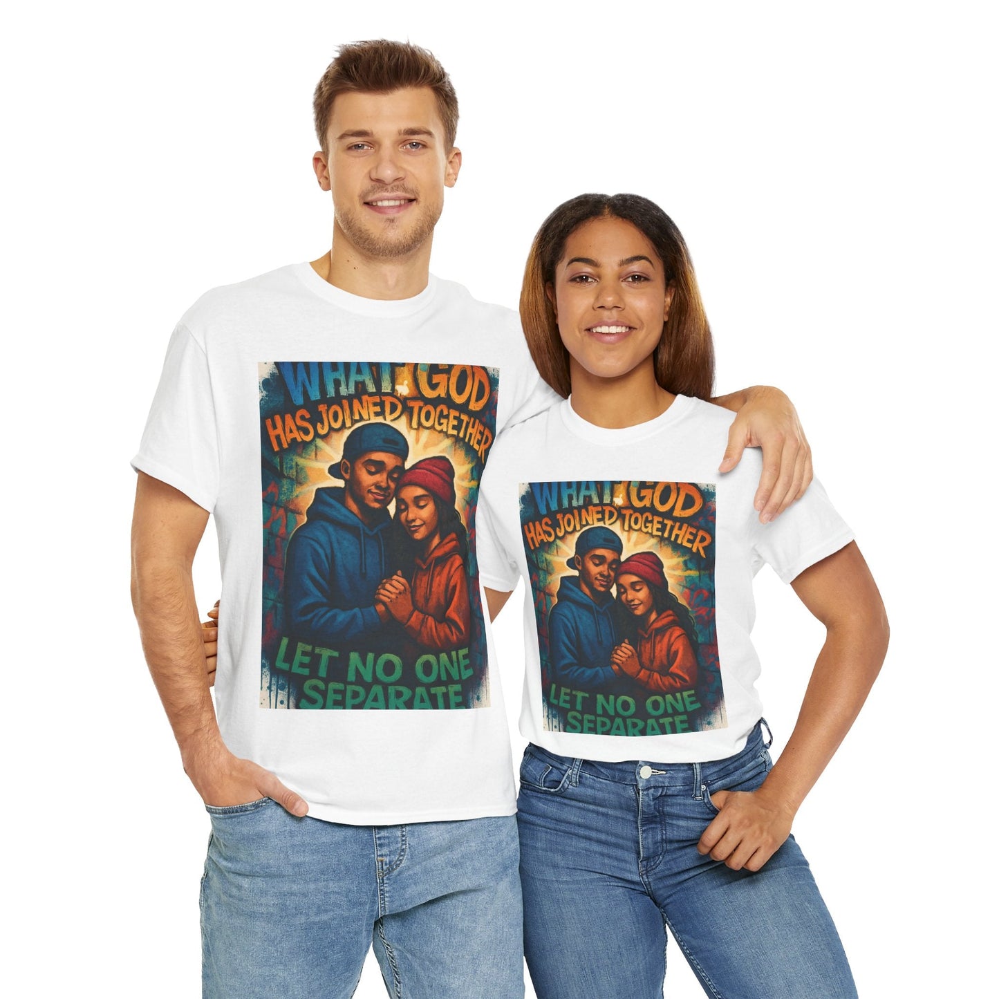 Faith - Inspired Graphic Tee, Unisex Spiritual T-Shirt for Couples, Wedding Gift, Christian Apparel, Inspirational Wear, Love Celebration - Havenly Essentials - T-Shirt - Printify - 10429421016238553615 - Faith - Inspired Graphic Tee, Unisex Spiritual T-Shirt for Couples, Wedding Gift, Christian Apparel, Inspirational Wear, Love Celebration