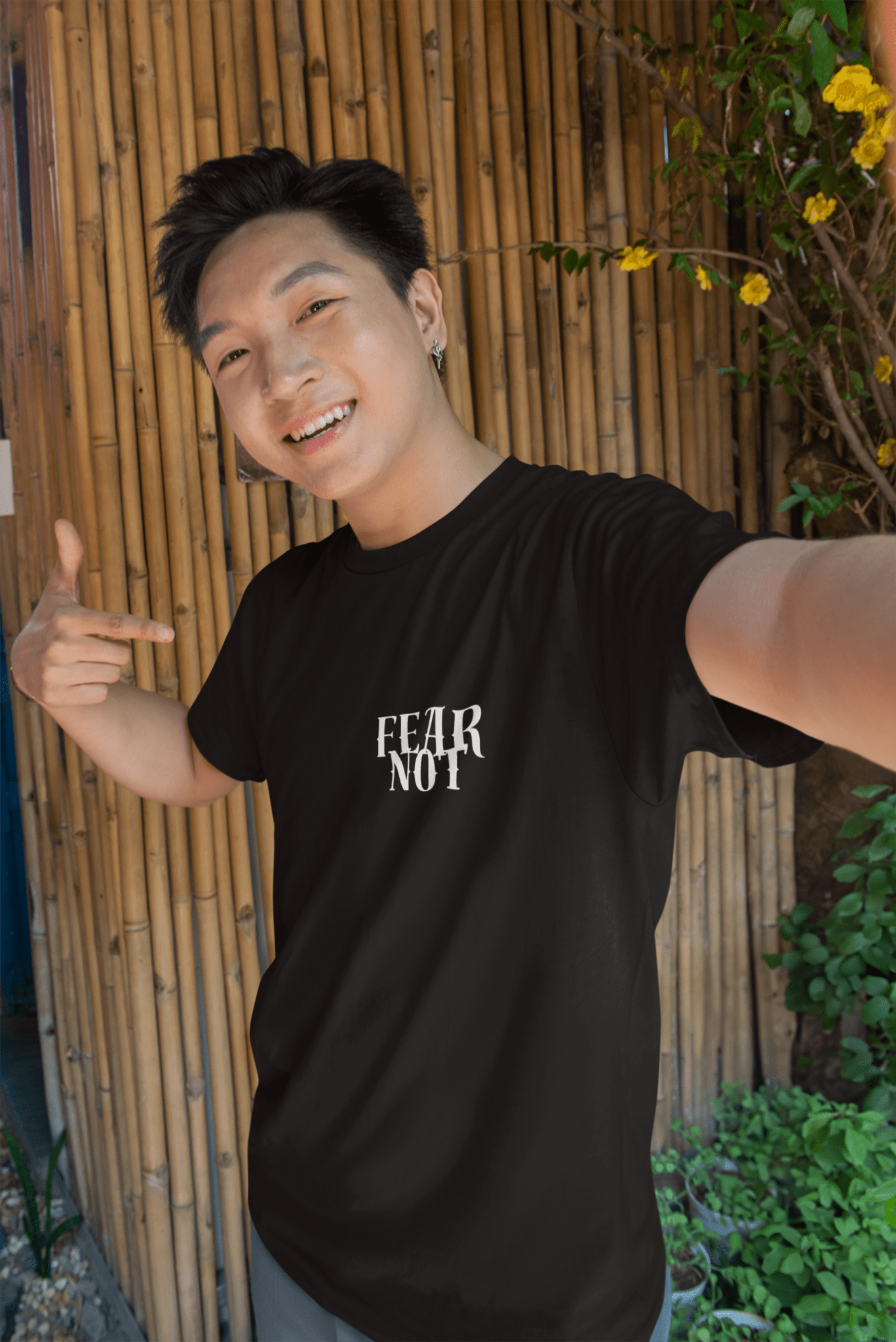 Fear Not - Courage in Christ Apparel - Havenly Essentials - T-Shirt - Printify - 56166510196036030061 - Fear Not - Courage in Christ Apparel