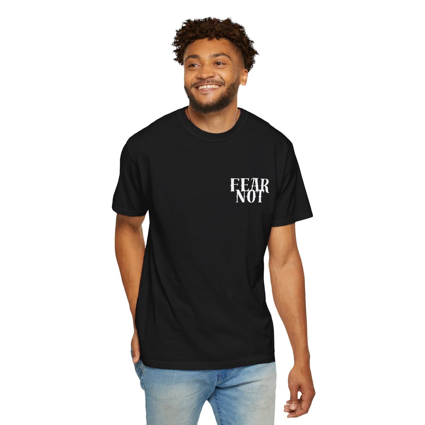 Fear Not - Courage in Christ Apparel - Havenly Essentials - T-Shirt - Printify - 56166510196036030061 - Fear Not - Courage in Christ Apparel