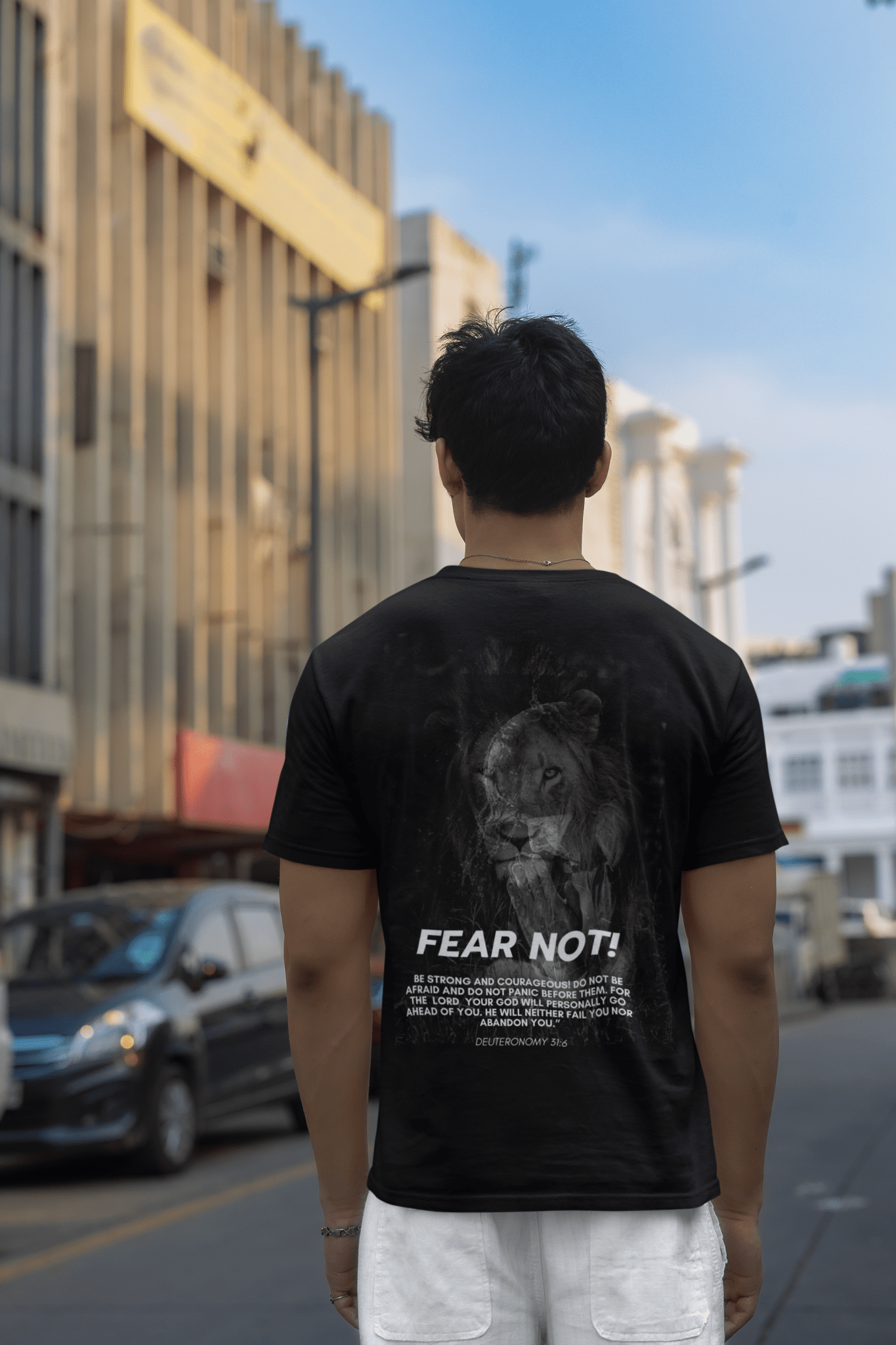 Fear Not - Courage in Christ Apparel - Havenly Essentials - T-Shirt - Printify - 56166510196036030061 - Fear Not - Courage in Christ Apparel