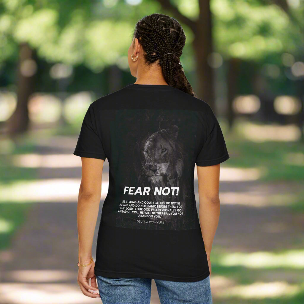 Fear Not - Courage in Christ Apparel - Havenly Essentials - T-Shirt - Printify - 56166510196036030061 - Fear Not - Courage in Christ Apparel