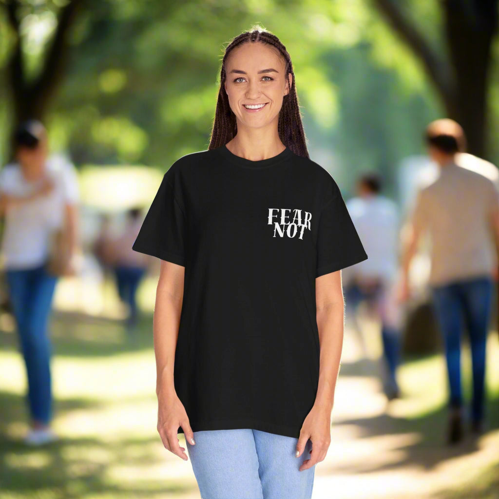 Fear Not - Courage in Christ Apparel - Havenly Essentials - T-Shirt - Printify - 56166510196036030061 - Fear Not - Courage in Christ Apparel