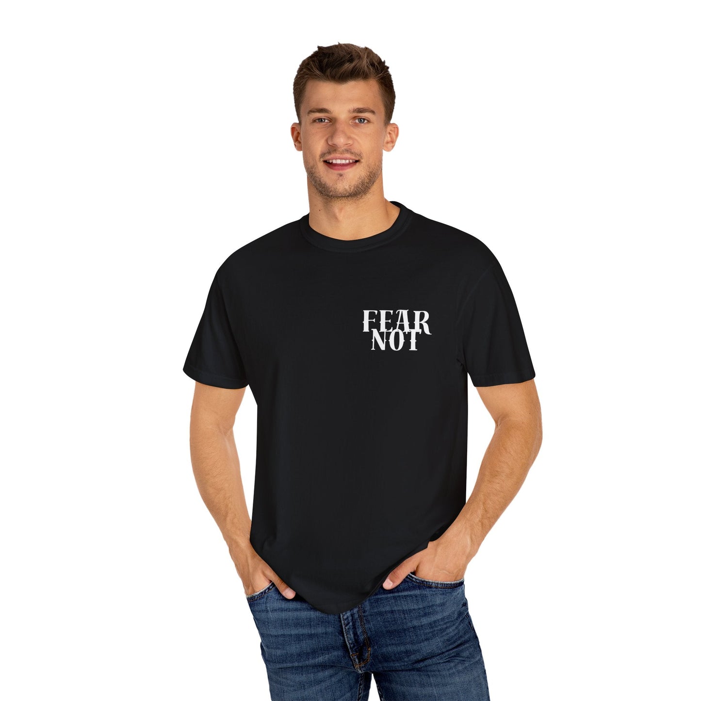 Fear Not - Courage in Christ Apparel - Havenly Essentials - T-Shirt - Printify - 56166510196036030061 - Fear Not - Courage in Christ Apparel