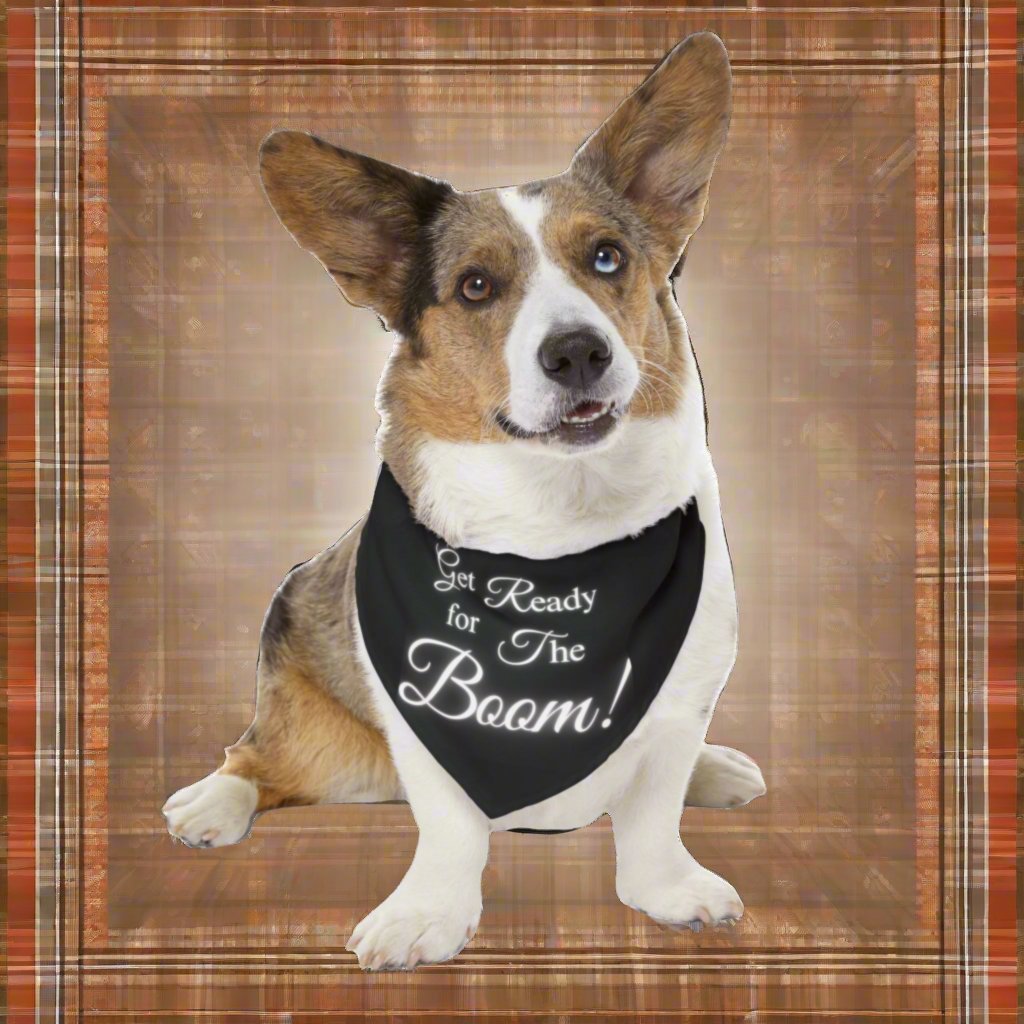 Get Ready for The Boom! - Pet Bandana Collar - Havenly Essentials - Pets - Printify - 10523964292302325598 - Get Ready for The Boom! - Pet Bandana Collar
