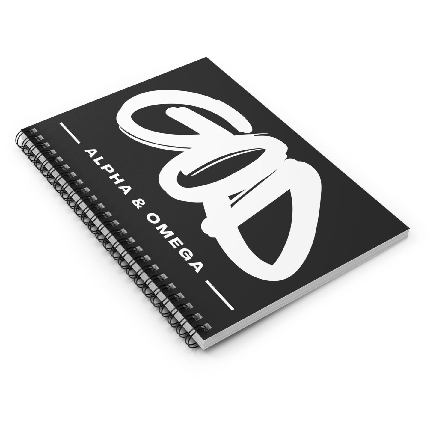 God, Alpha and Omega Notebook - Havenly Essentials - Paper products - Printify - 27306537790045369367 - God, Alpha and Omega Notebook