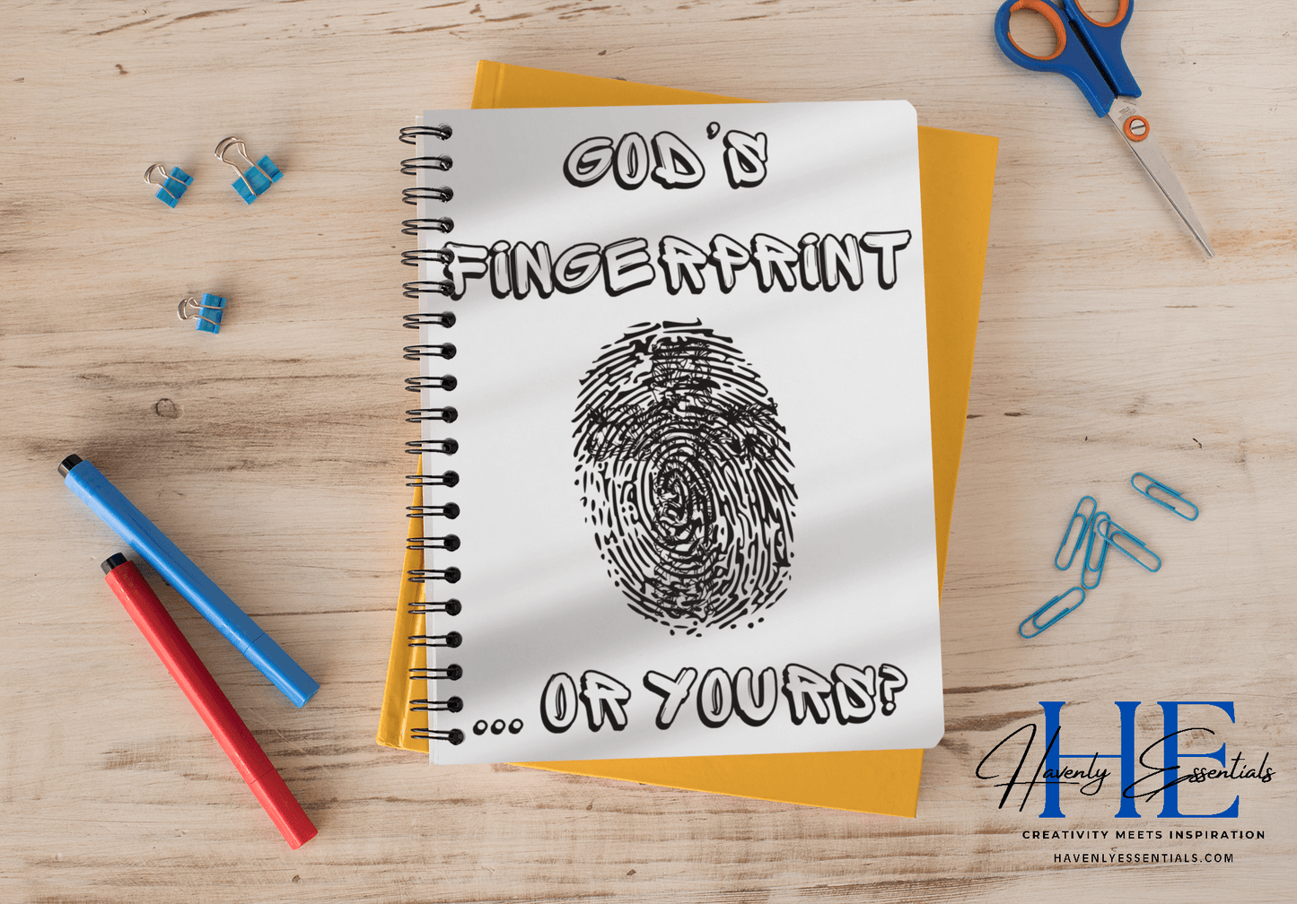 God's Fingerprint Notebook - Inspiring Journaling for Every Day - Havenly Essentials - Paper products - Printify - 15673618414980189962 - God's Fingerprint Notebook - Inspiring Journaling for Every Day