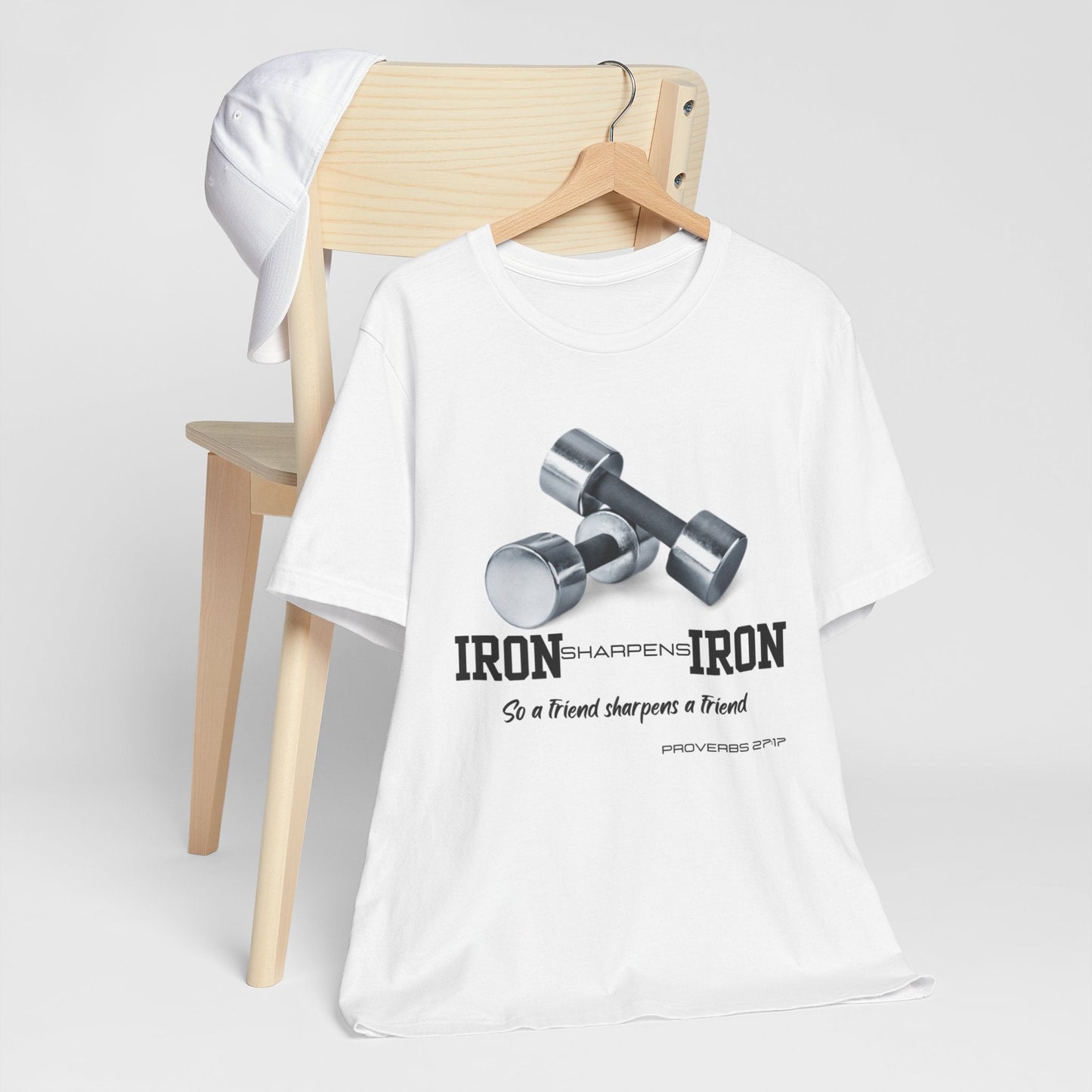 Iron Sharpens Iron Tee - Empowering Faithful Connections - Havenly Essentials - T-Shirt - Printify - 30296033917210917276 - Iron Sharpens Iron Tee - Empowering Faithful Connections