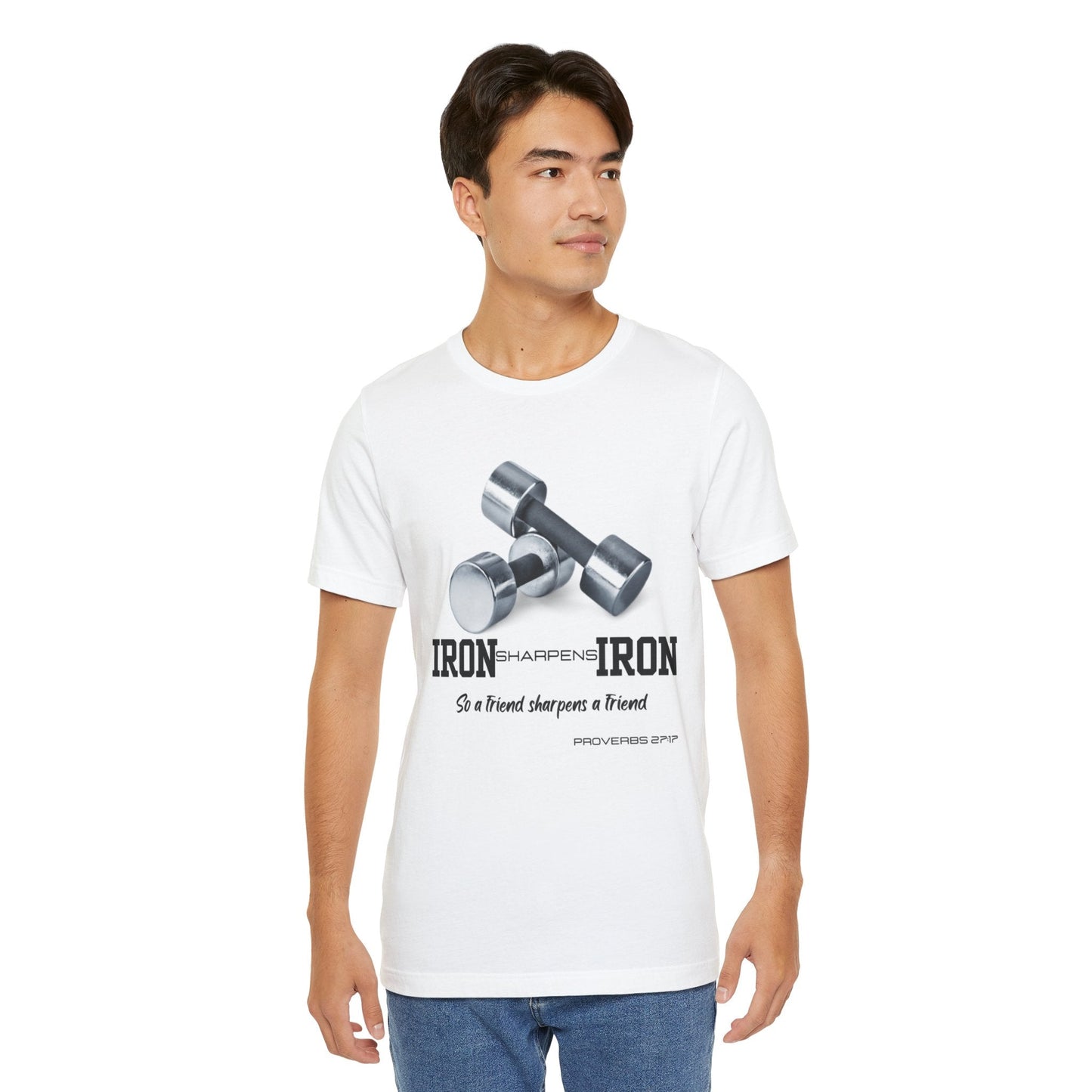 Iron Sharpens Iron Tee - Empowering Faithful Connections - Havenly Essentials - T-Shirt - Printify - 30296033917210917276 - Iron Sharpens Iron Tee - Empowering Faithful Connections