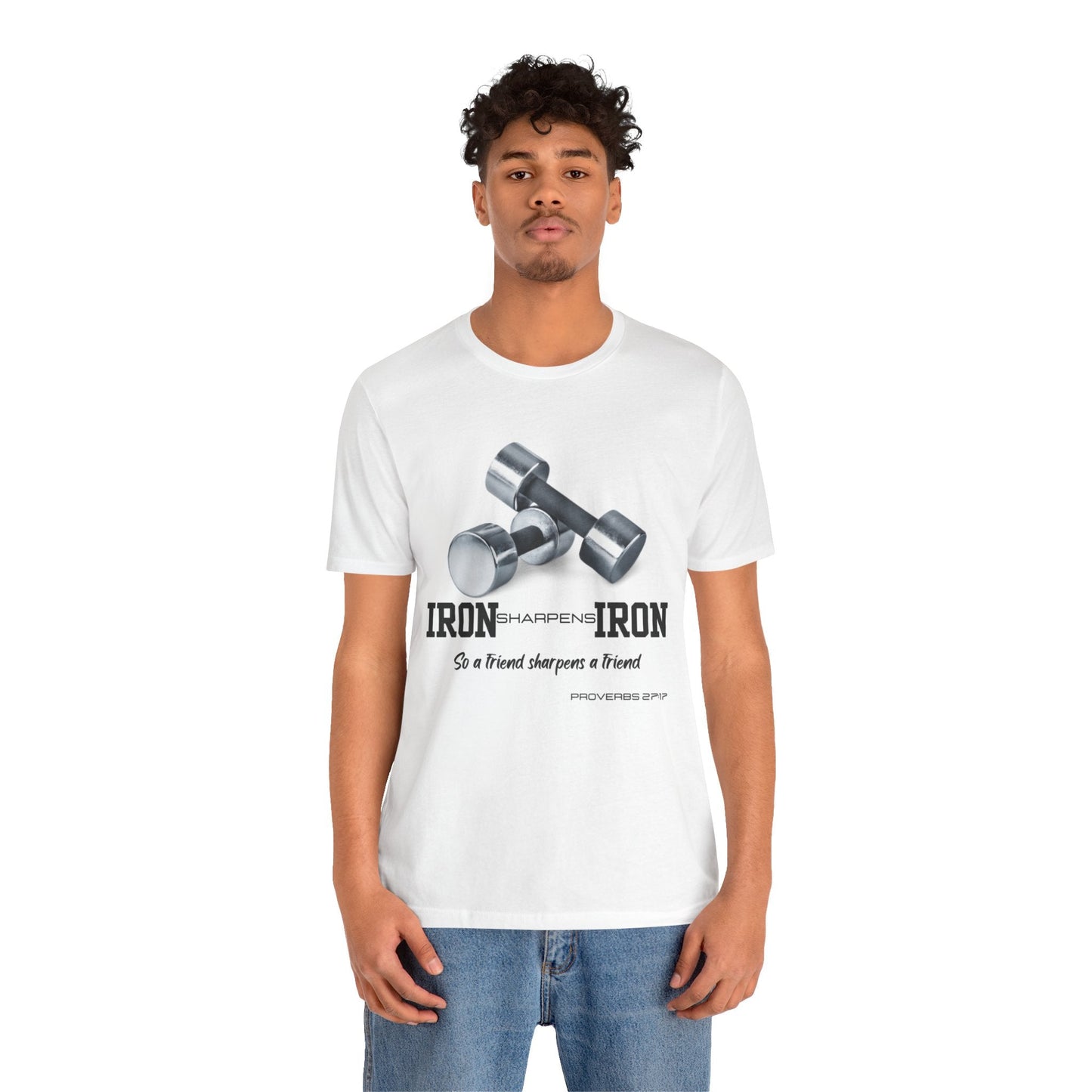 Iron Sharpens Iron Tee - Empowering Faithful Connections - Havenly Essentials - T-Shirt - Printify - 30296033917210917276 - Iron Sharpens Iron Tee - Empowering Faithful Connections