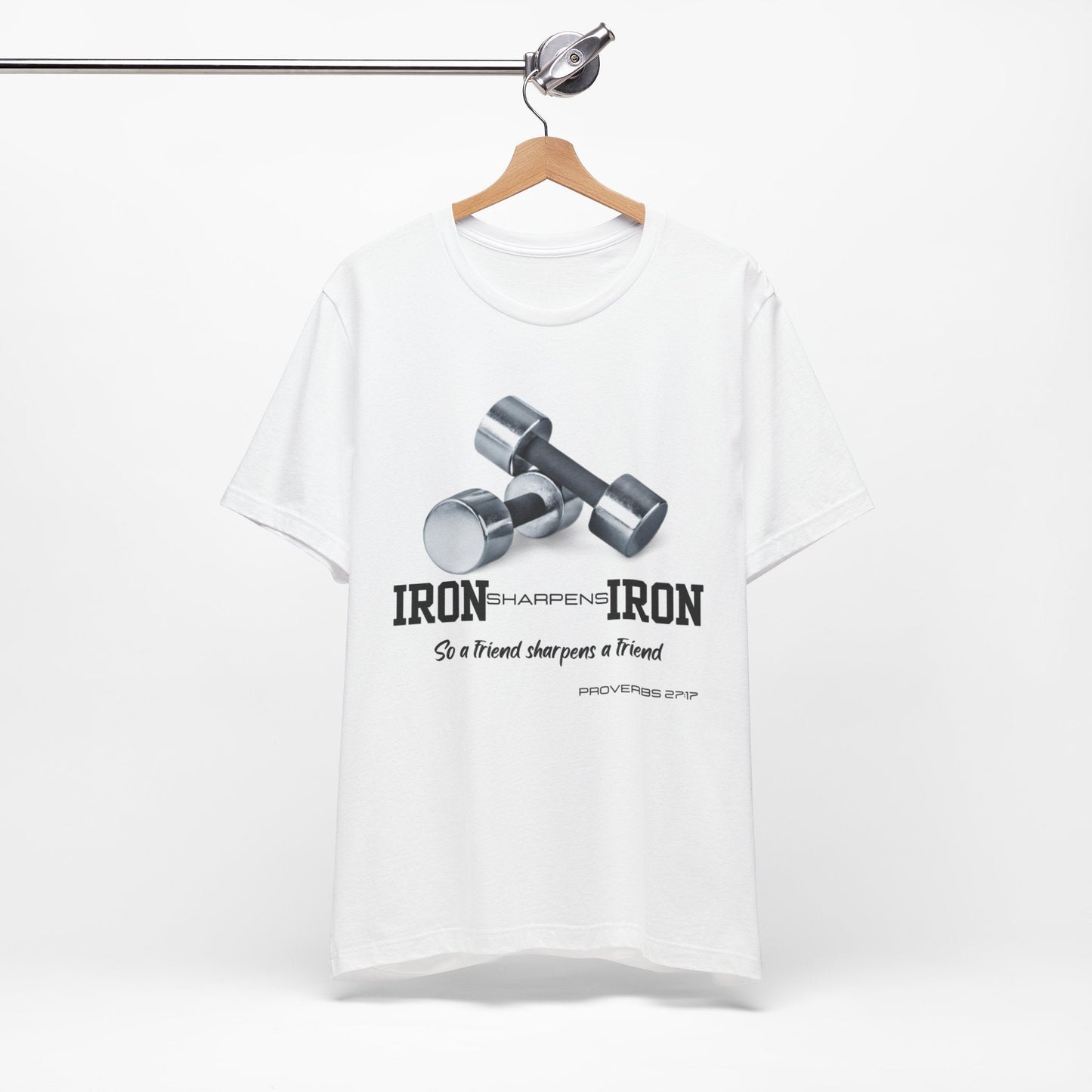Iron Sharpens Iron Tee - Empowering Faithful Connections - Havenly Essentials - T-Shirt - Printify - 30296033917210917276 - Iron Sharpens Iron Tee - Empowering Faithful Connections