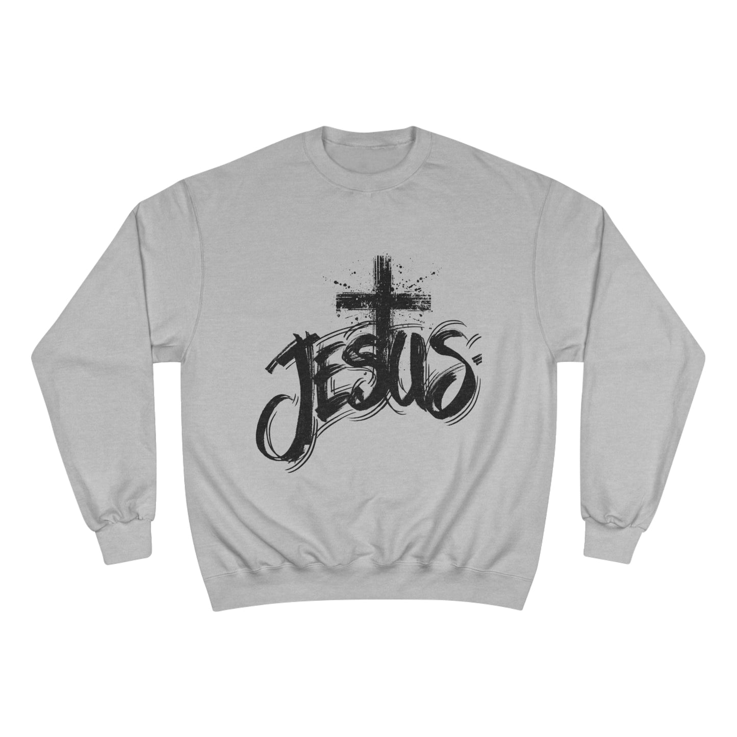 Jesus and the Cross Sweatshirt - Havenly Essentials - Sweatshirt - Printify - 18267532191372223555 - Jesus and the Cross Sweatshirt