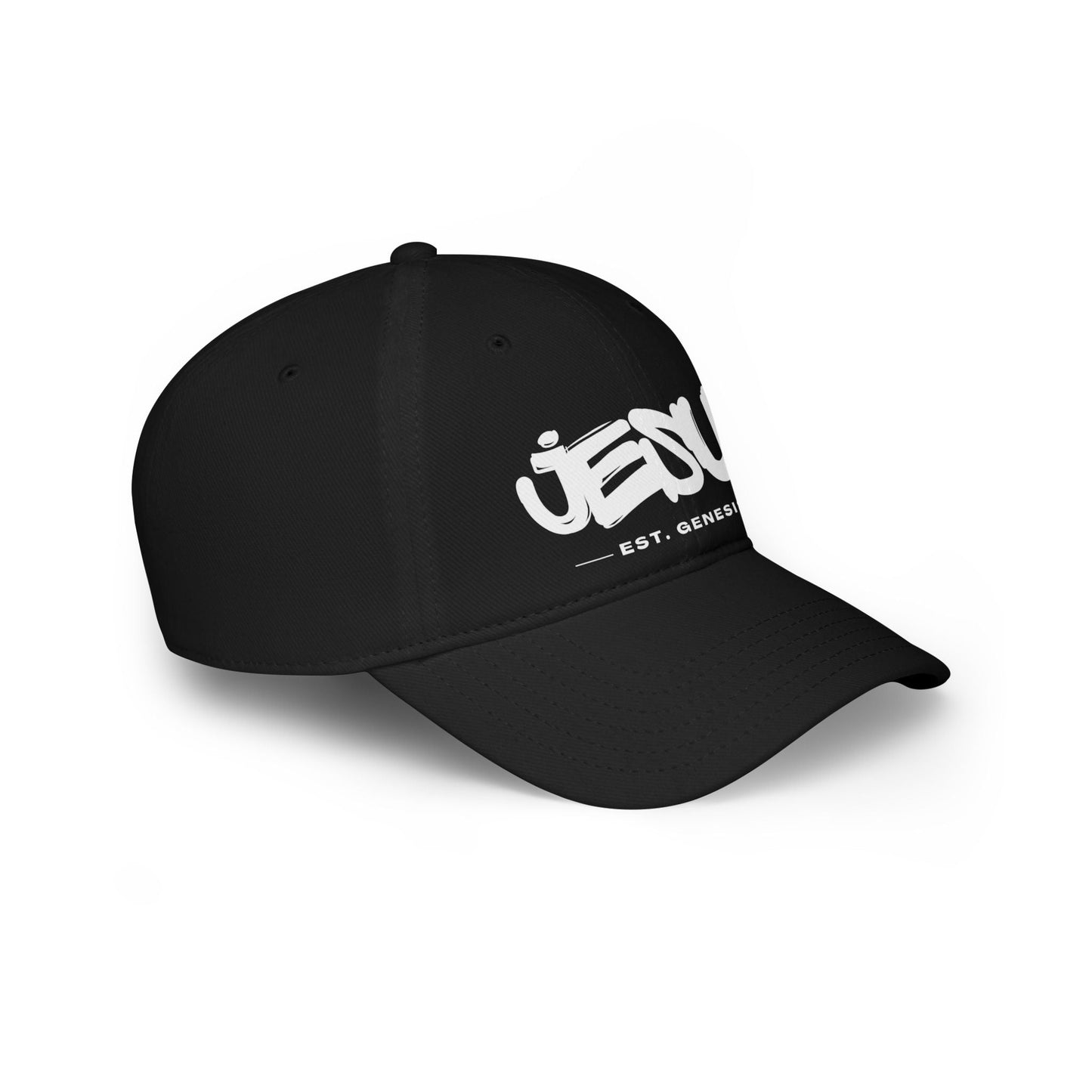 Jesus, Est. Genesis Baseball Cap | Faith - Inspired Headwear - Havenly Essentials - Hats - Printify - 32302095126772601779 - Jesus, Est. Genesis Baseball Cap | Faith - Inspired Headwear