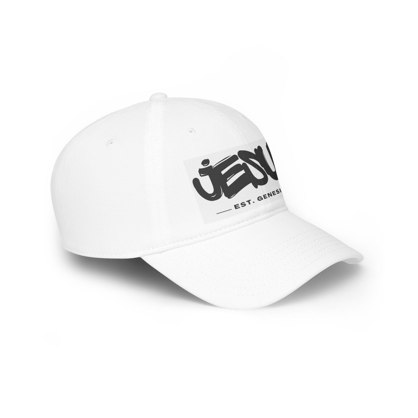 Jesus, Est. Genesis Baseball Cap | Faith - Inspired Headwear - Havenly Essentials - Hats - Printify - 32302095126772601779 - Jesus, Est. Genesis Baseball Cap | Faith - Inspired Headwear