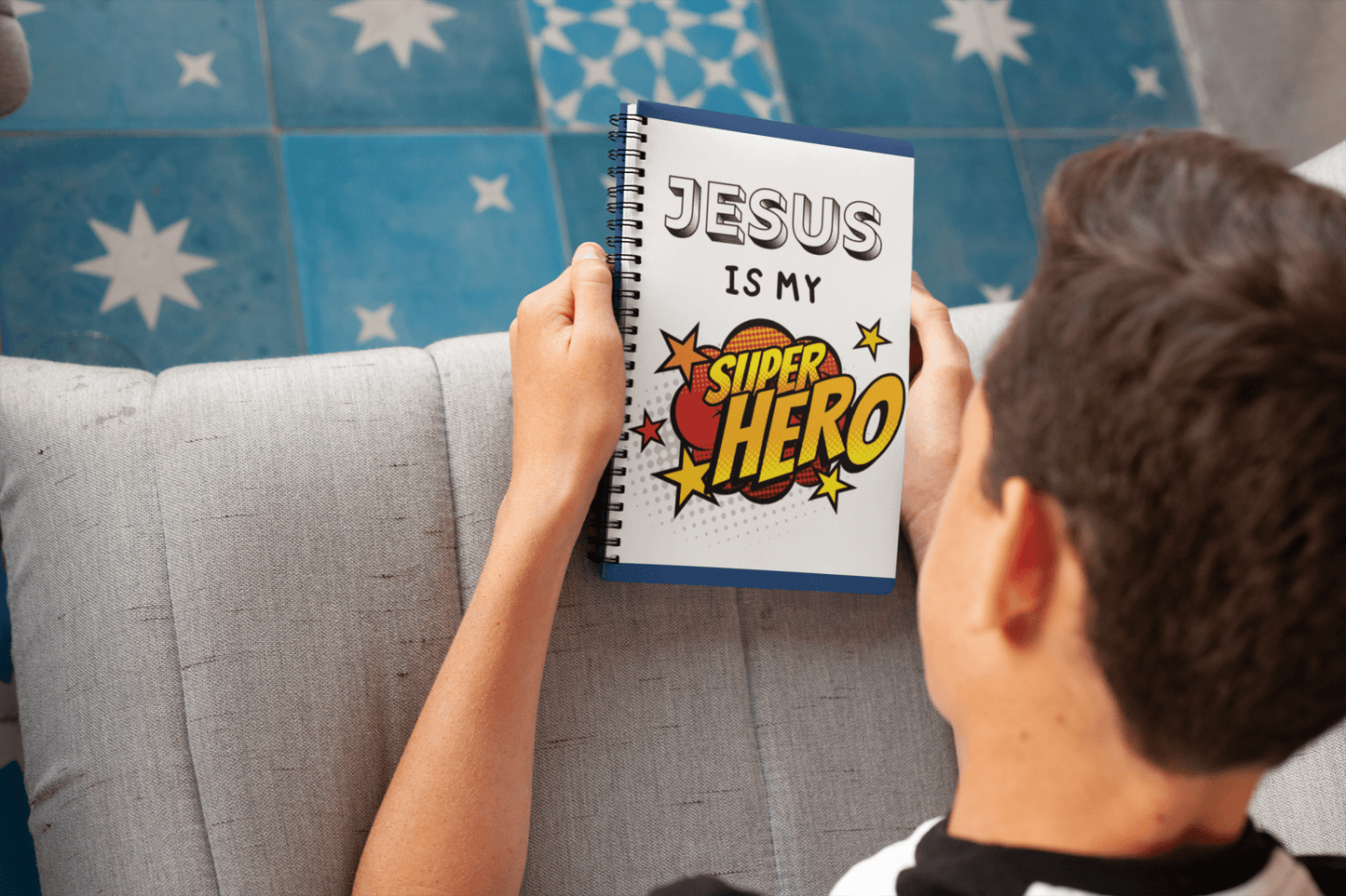 Jesus Hero Notebook - Havenly Essentials - Paper products - Printify - 32296826342653189642 - Jesus Hero Notebook