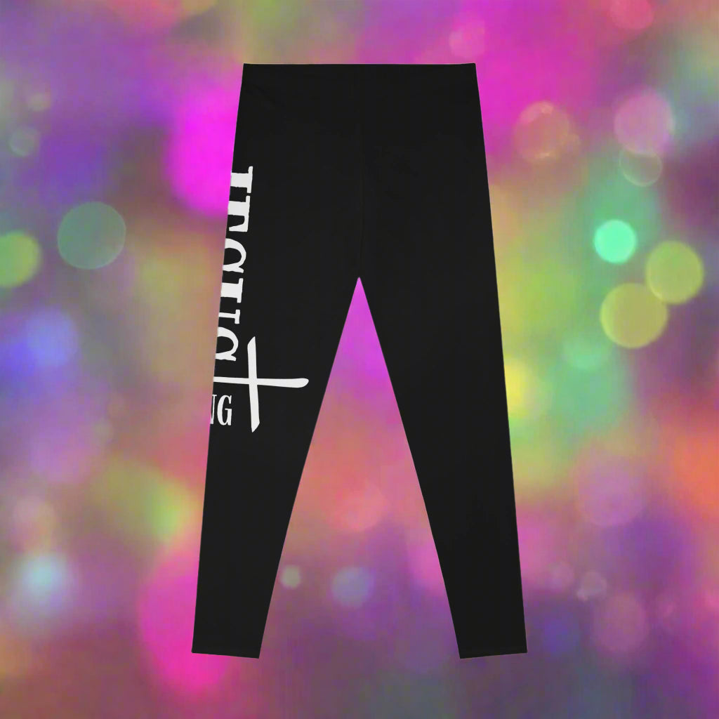 Jesus Is King Stretchy Leggings - Faith - Inspired Activewear for Women - Havenly Essentials - All Over Prints - Printify - 31844494389107658111 - Jesus Is King Stretchy Leggings - Faith - Inspired Activewear for Women