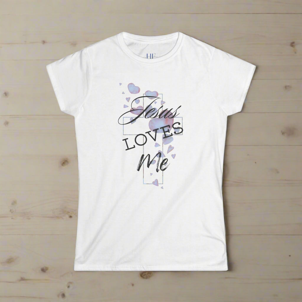 Jesus Loves Me T-Shirt, Hebrews 10:26 - Havenly Essentials - T-Shirt - Printify - 49010739943039169947 - Jesus Loves Me T-Shirt, Hebrews 10:26