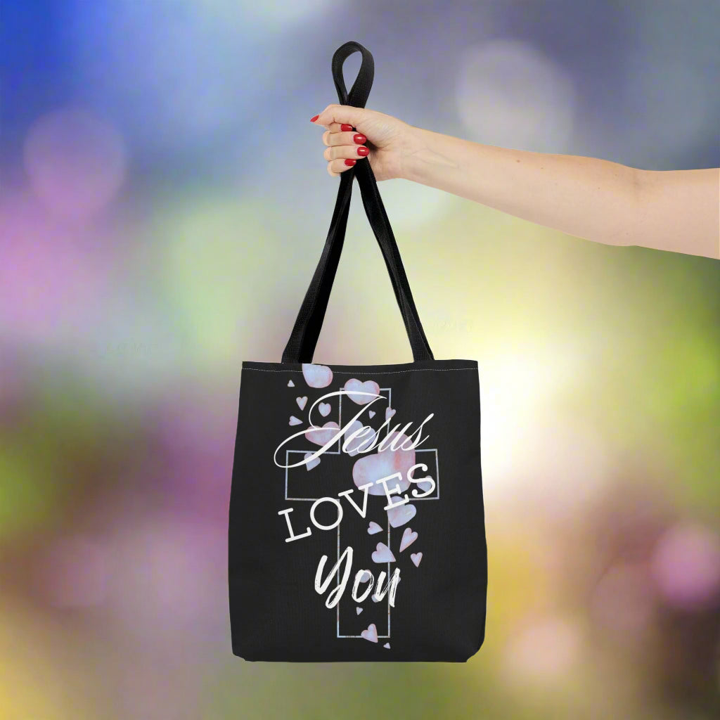Jesus Loves You Tote Bag, 3 Sizes! - Havenly Essentials - Bags - Printify - 22155486164658598884 - Jesus Loves You Tote Bag, 3 Sizes!