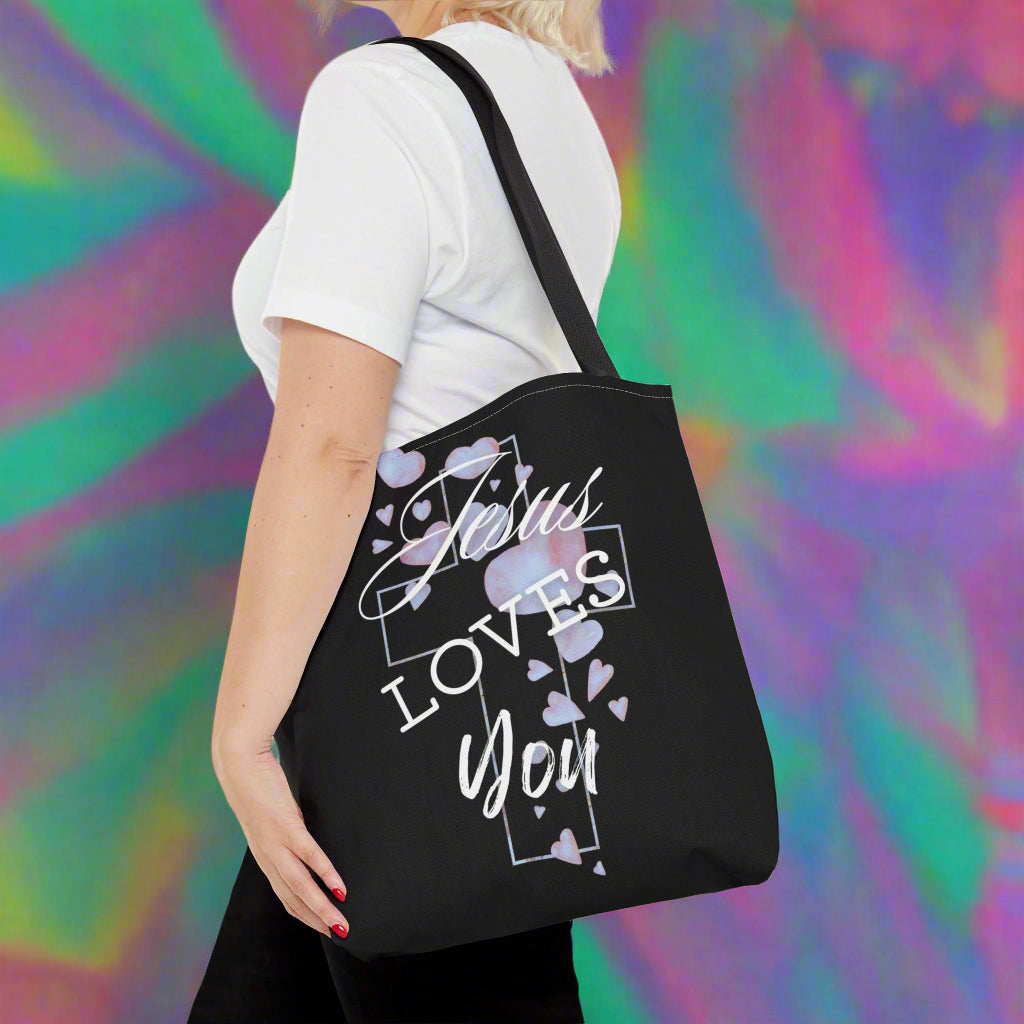 Jesus Loves You Tote Bag, 3 Sizes! - Havenly Essentials - Bags - Printify - 22155486164658598884 - Jesus Loves You Tote Bag, 3 Sizes!