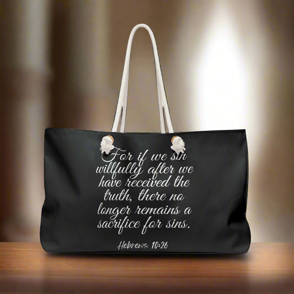 Jesus Loves You Weekender Bag - Havenly Essentials - Bags - Printify - 62925509041325001167 - Jesus Loves You Weekender Bag