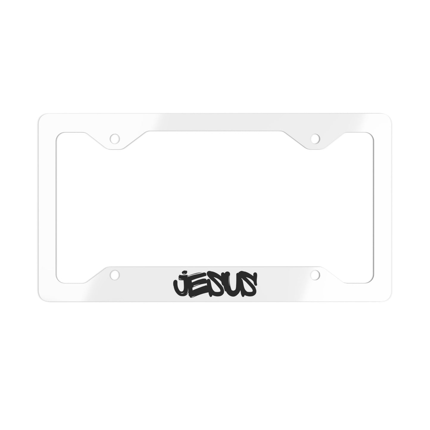 Jesus - Metal License Plate Frame - Havenly Essentials - License Plate Frame - Printify - 33359401187362159786 - Jesus - Metal License Plate Frame