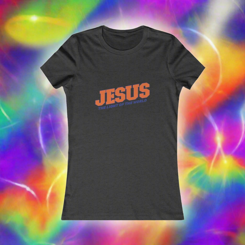 Jesus the Light of the World Women's Favorite Tee | Faith - Inspired Apparel - Havenly Essentials - T-Shirt - Printify - 24203627514829553785 - Jesus the Light of the World Women's Favorite Tee | Faith - Inspired Apparel