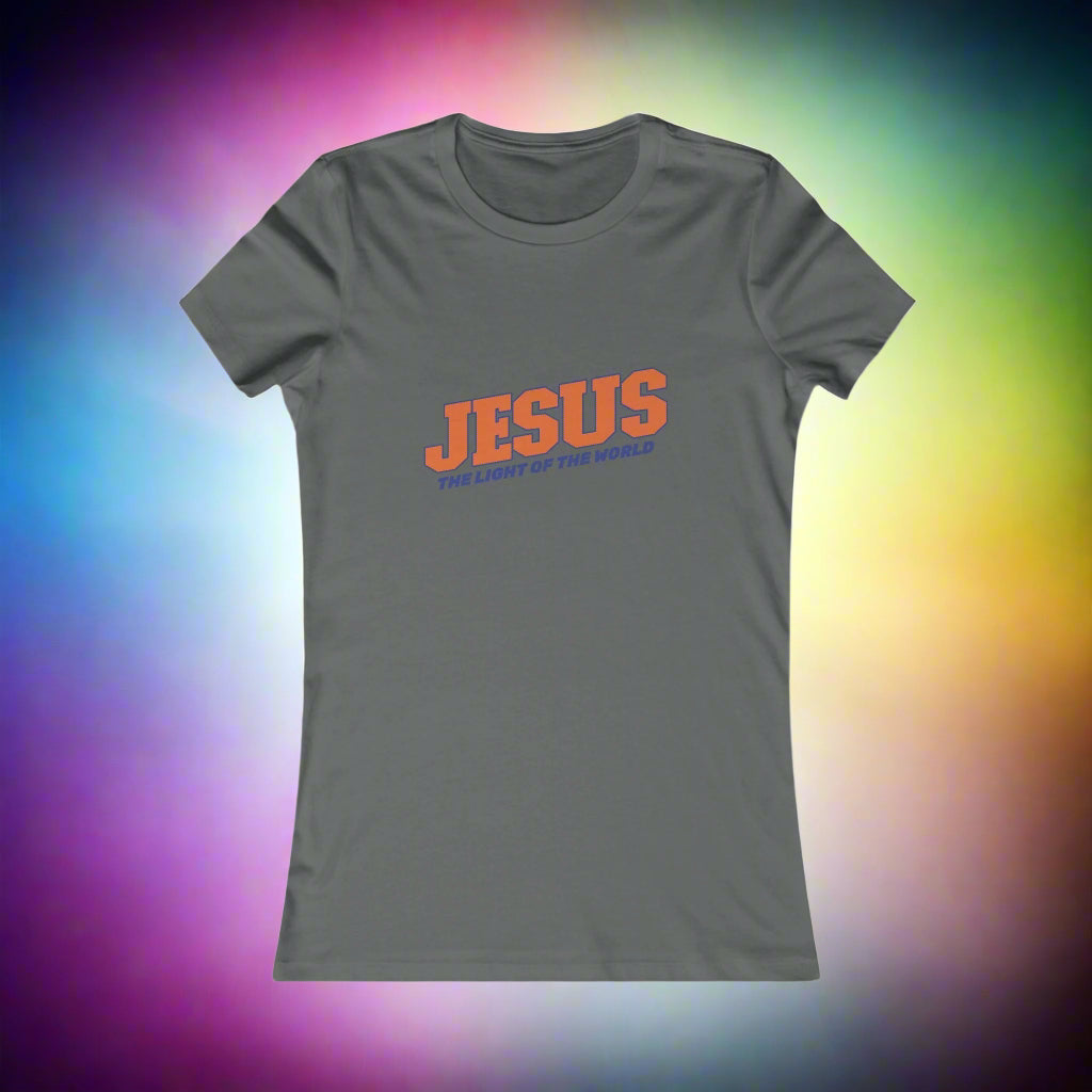 Jesus the Light of the World Women's Favorite Tee | Faith - Inspired Apparel - Havenly Essentials - T-Shirt - Printify - 25162767487751296157 - Jesus the Light of the World Women's Favorite Tee | Faith - Inspired Apparel