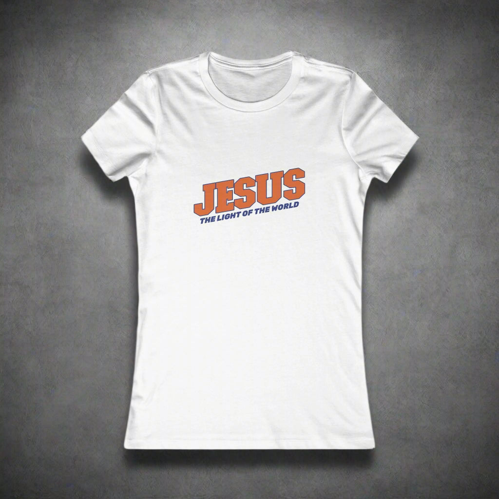 Jesus the Light of the World Women's Favorite Tee | Faith - Inspired Apparel - Havenly Essentials - T-Shirt - Printify - 54755702973296793462 - Jesus the Light of the World Women's Favorite Tee | Faith - Inspired Apparel