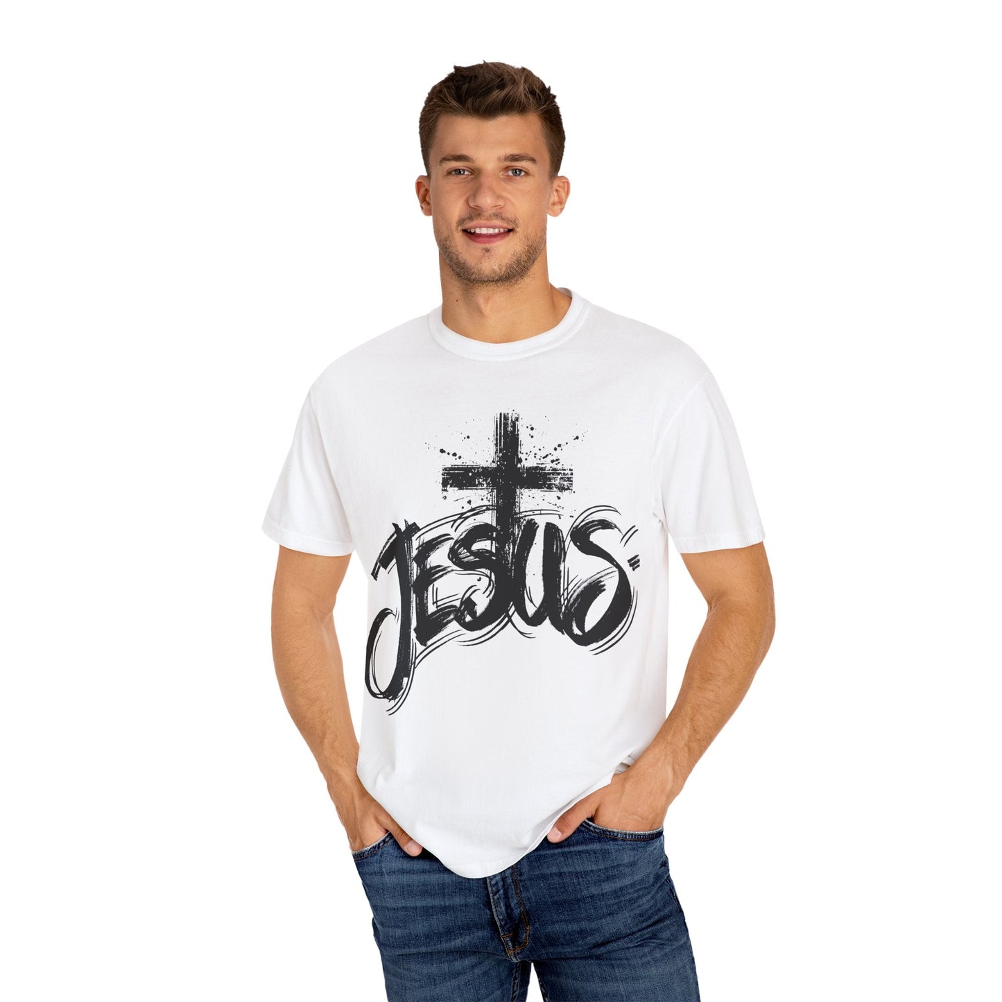 Name Above All - Unisex Garment - Dyed T-shirt - Havenly Essentials - T-Shirt - Printify - 12903009918218325554 - Name Above All - Unisex Garment - Dyed T-shirt