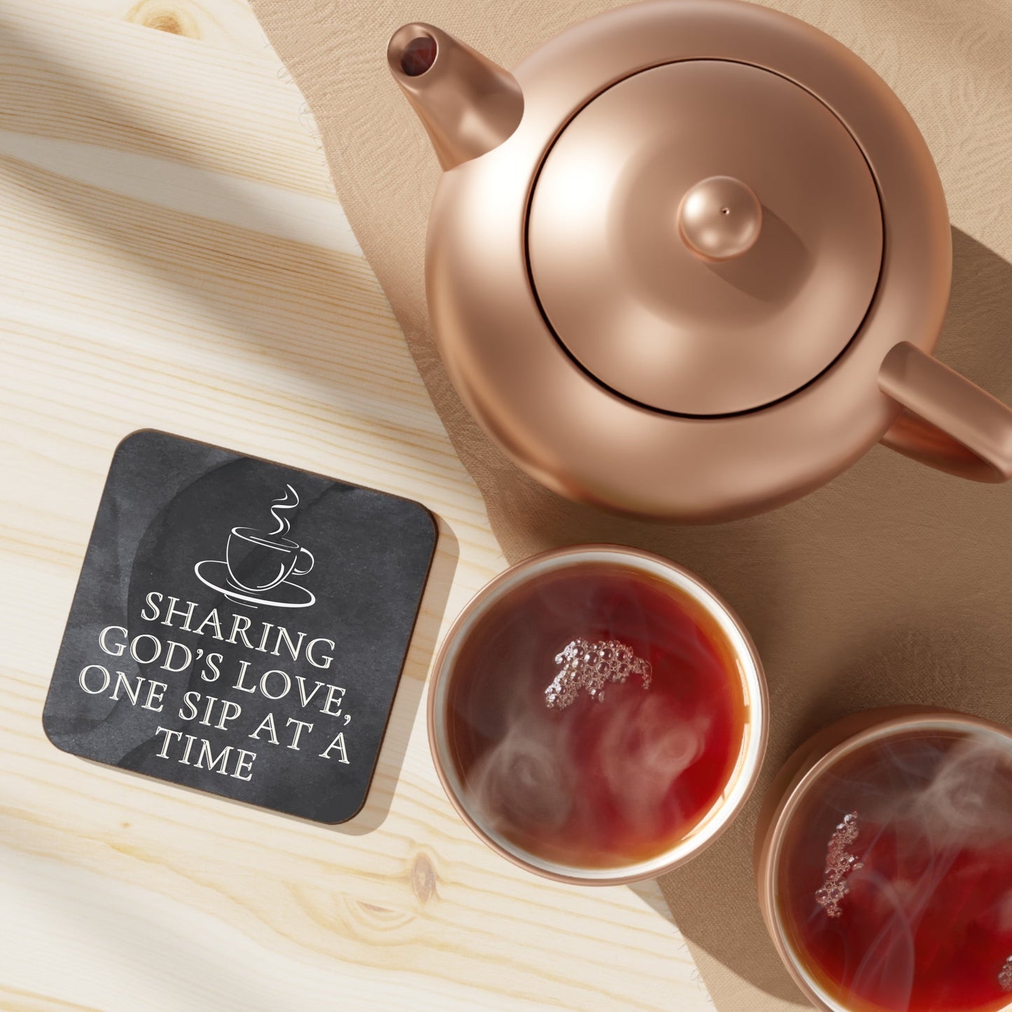 Sharing God's Love Coaster | Christian - Inspired Home Decor - Havenly Essentials - Home Decor - Printify - 44725871748936265463 - Sharing God's Love Coaster | Christian - Inspired Home Decor - Havenly Essentials - Home Decor - Printify - 44725871748936265463 - Sharing God's Love Coaster | Christian - Inspired Home Decor