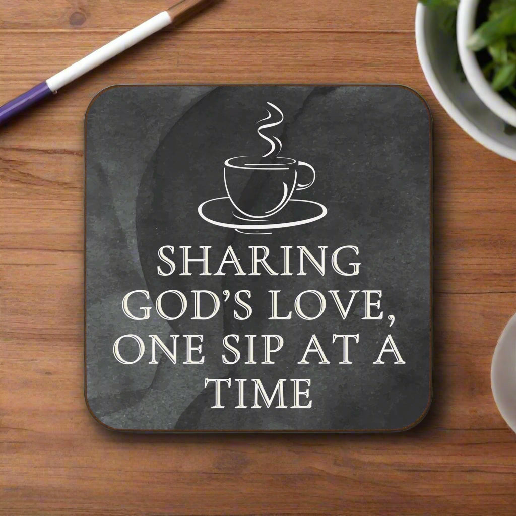 Sharing God's Love Coaster | Christian - Inspired Home Decor - Havenly Essentials - Home Decor - Printify - 44725871748936265463 - Sharing God's Love Coaster | Christian - Inspired Home Decor - Havenly Essentials - Home Decor - Printify - 44725871748936265463 - Sharing God's Love Coaster | Christian - Inspired Home Decor