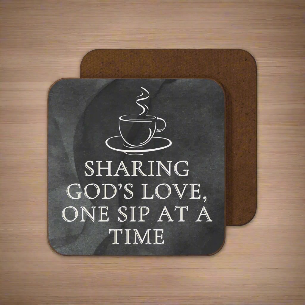 Sharing God's Love Coaster | Christian - Inspired Home Decor - Havenly Essentials - Home Decor - Printify - 44725871748936265463 - Sharing God's Love Coaster | Christian - Inspired Home Decor - Havenly Essentials - Home Decor - Printify - 44725871748936265463 - Sharing God's Love Coaster | Christian - Inspired Home Decor