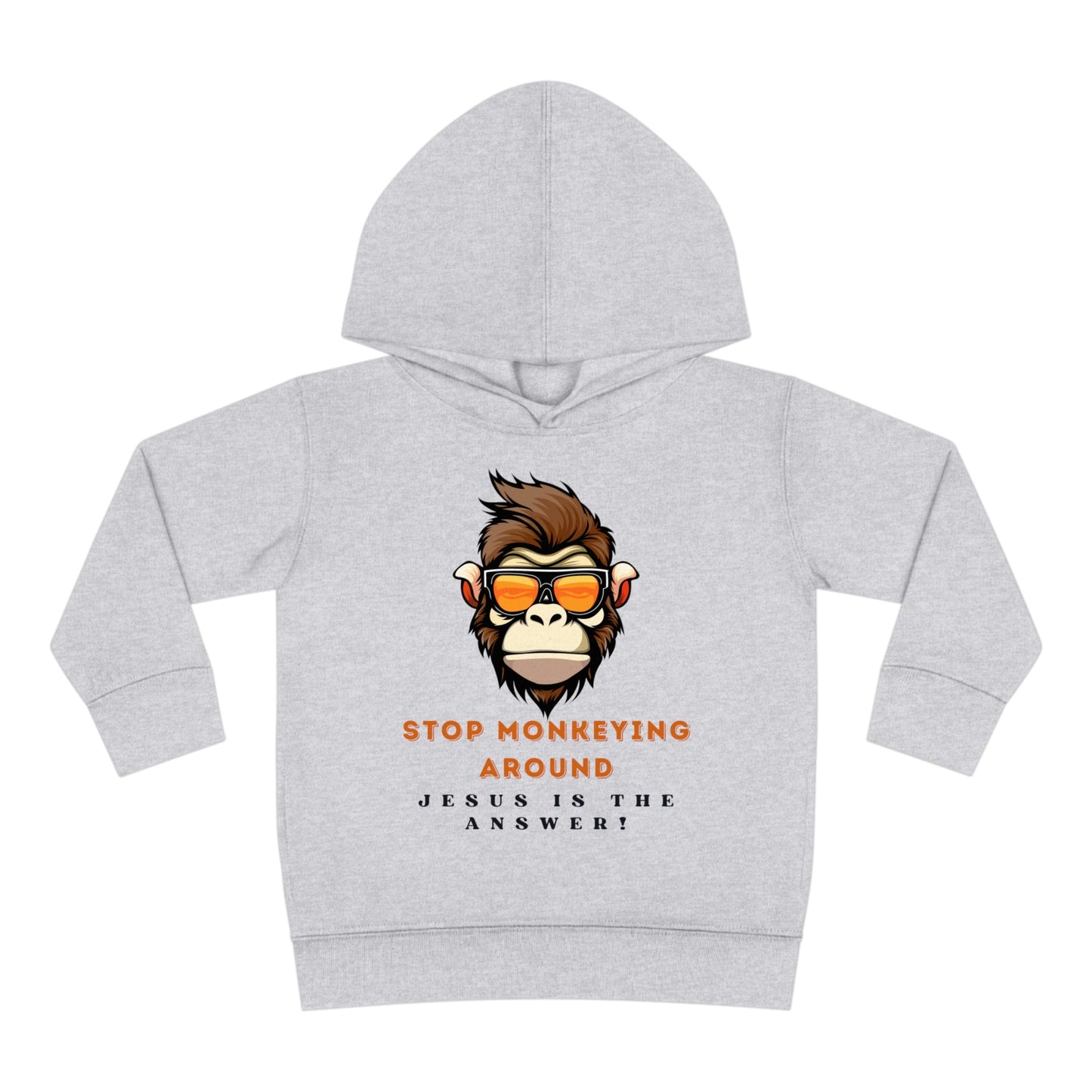 Stop Monkeying Around - Pullover Fleece Hoodie - Havenly Essentials - Kids clothes - Printify - 10429003546014932340 - Stop Monkeying Around - Pullover Fleece Hoodie