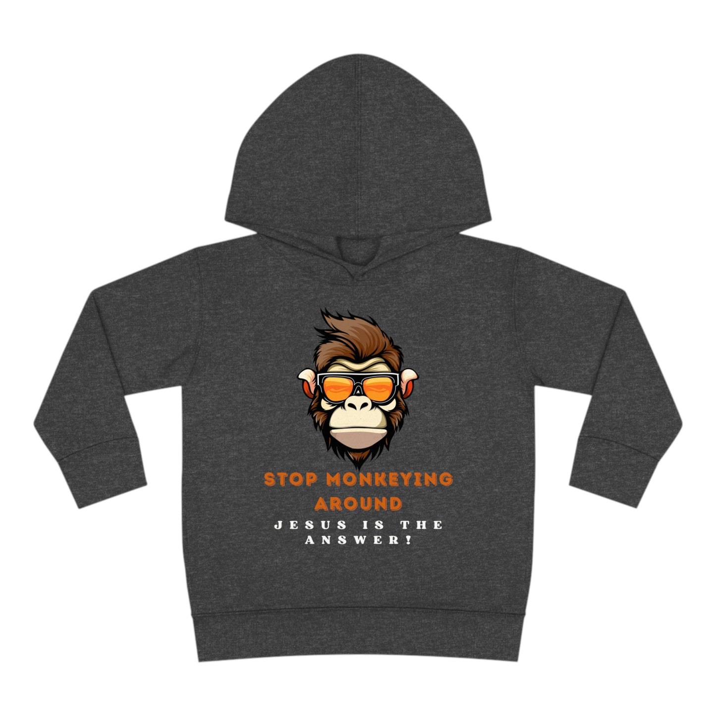 Stop Monkeying Around - Pullover Fleece Hoodie - Havenly Essentials - Kids clothes - Printify - 27795056133732242282 - Stop Monkeying Around - Pullover Fleece Hoodie