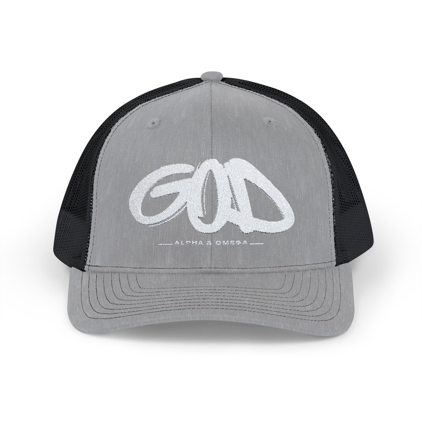 Trucker Hat - Alpha and Omega - Havenly Essentials - Trucker Hats - Printify - 14195156749677437799 - Trucker Hat - Alpha and Omega