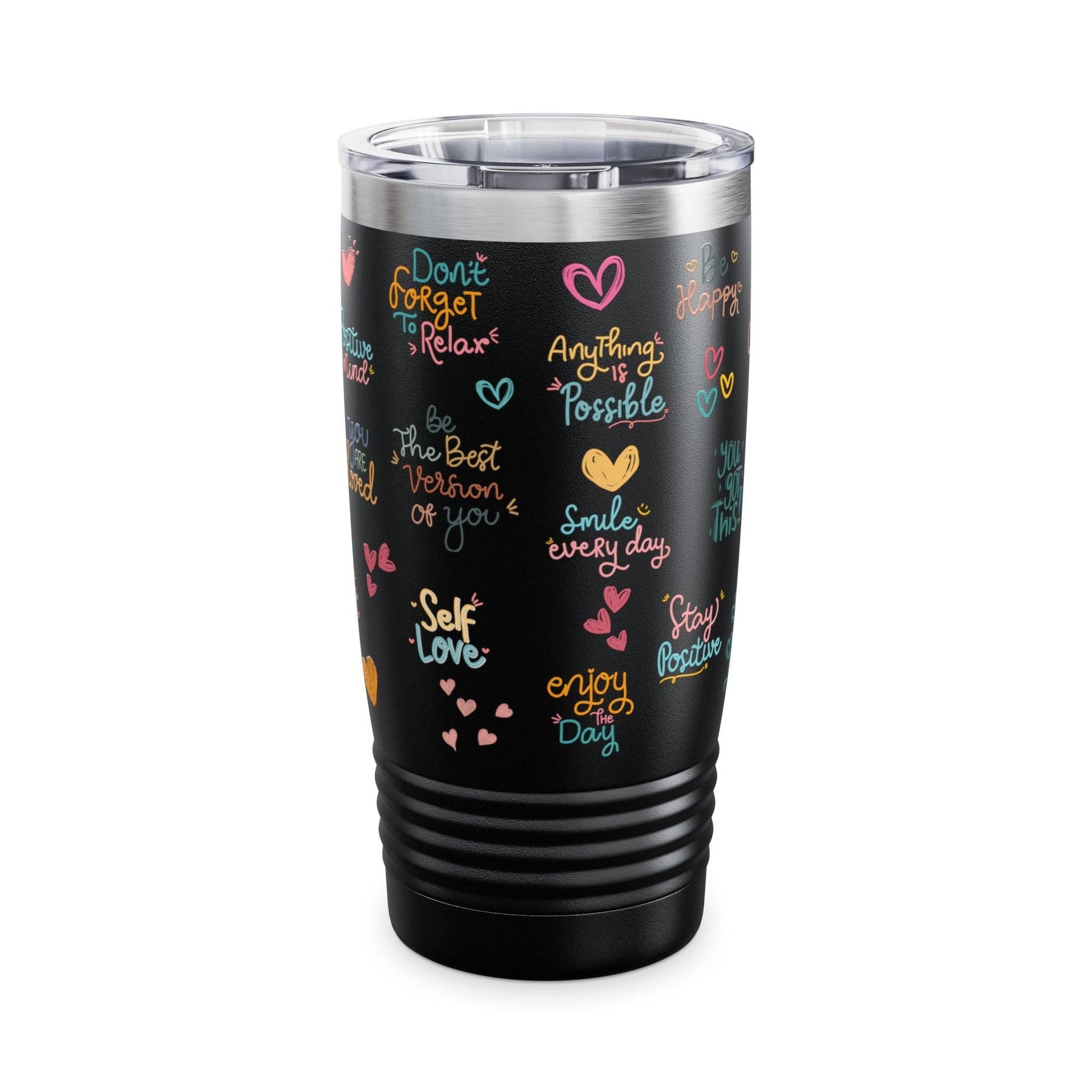 Daily Affirmation Ringneck Tumbler - Havenly Essentials - Mug - Printify - 23213103898277828553 - Daily Affirmation Ringneck Tumbler
