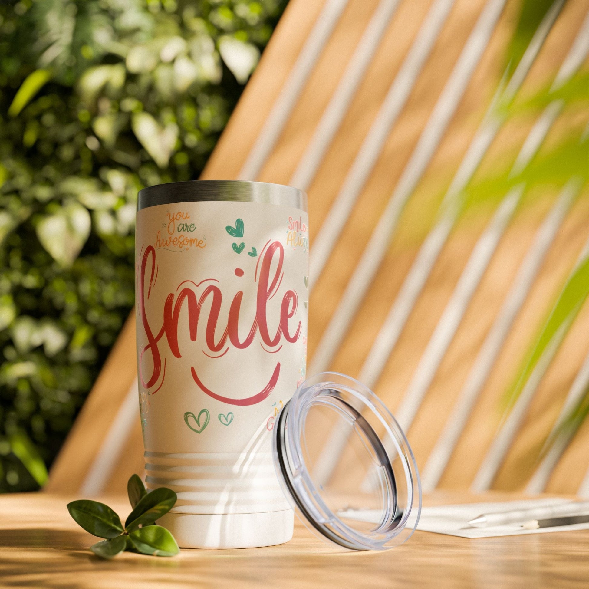 Daily Affirmation Ringneck Tumbler - Havenly Essentials - Mug - Printify - 23213103898277828553 - Daily Affirmation Ringneck Tumbler