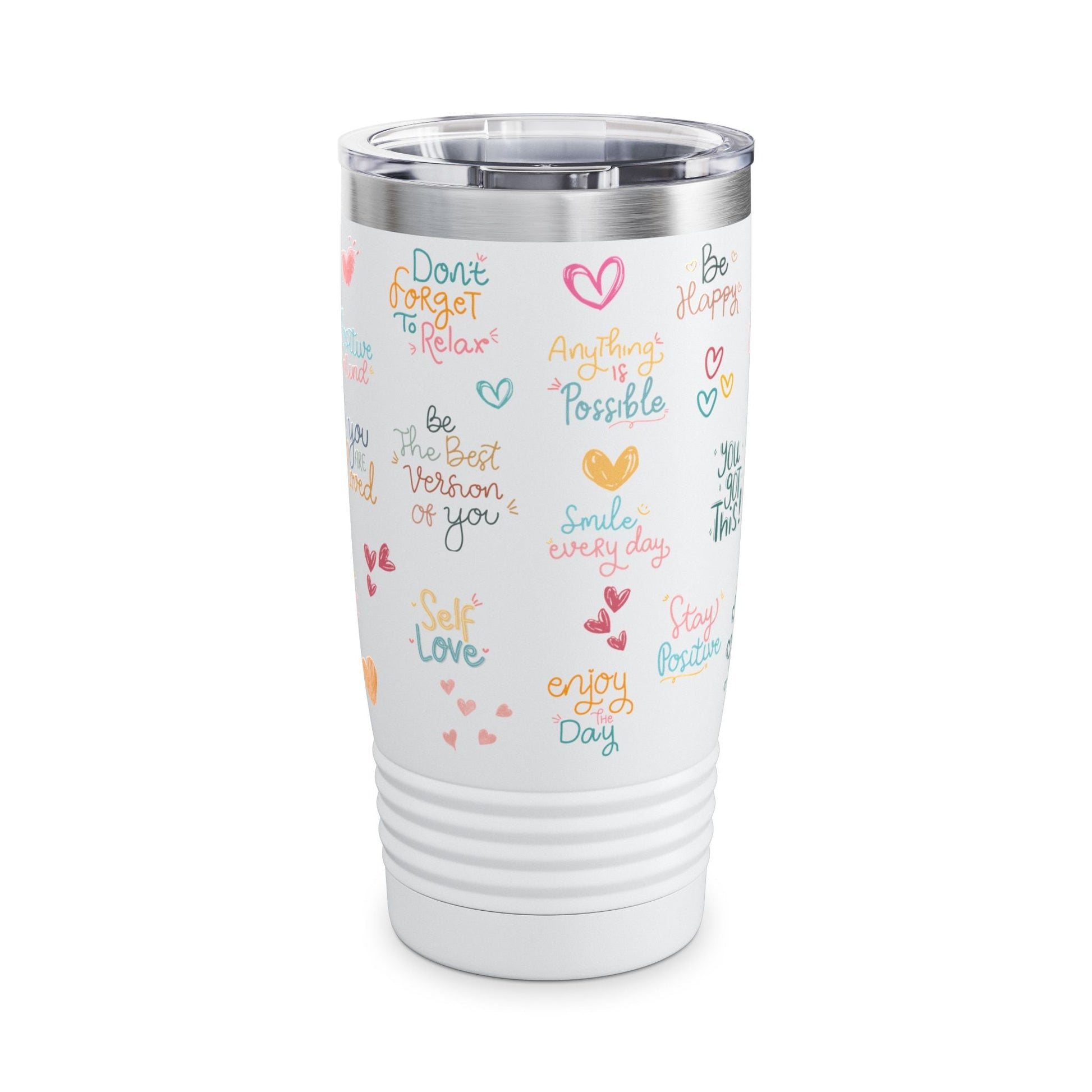 Daily Affirmation Ringneck Tumbler - Havenly Essentials - Mug - Printify - 23213103898277828553 - Daily Affirmation Ringneck Tumbler